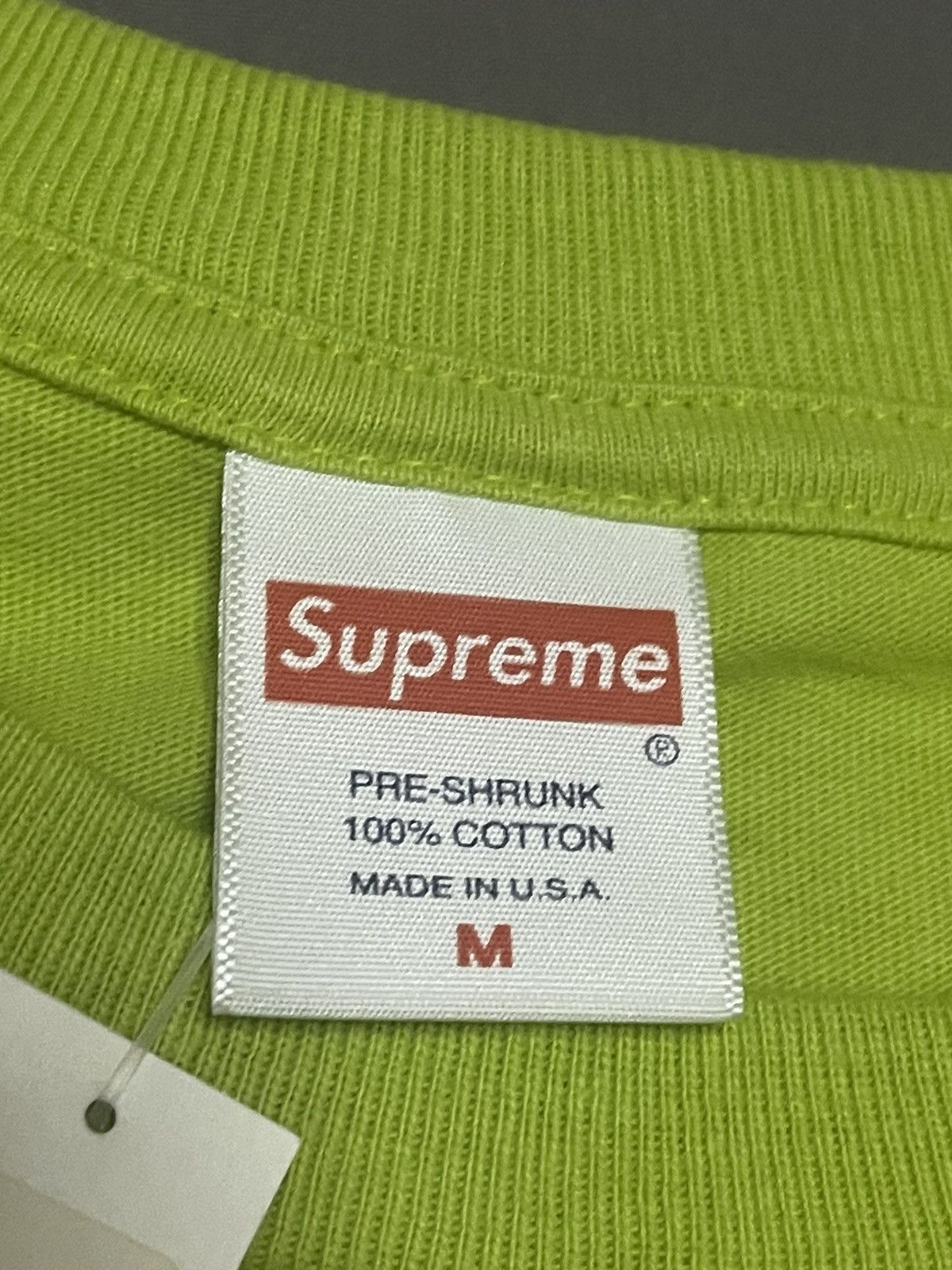 Supreme Supreme Arabic logo L/s tee lime Green medium Size US M / EU 48-50 / 2 - 3 Thumbnail