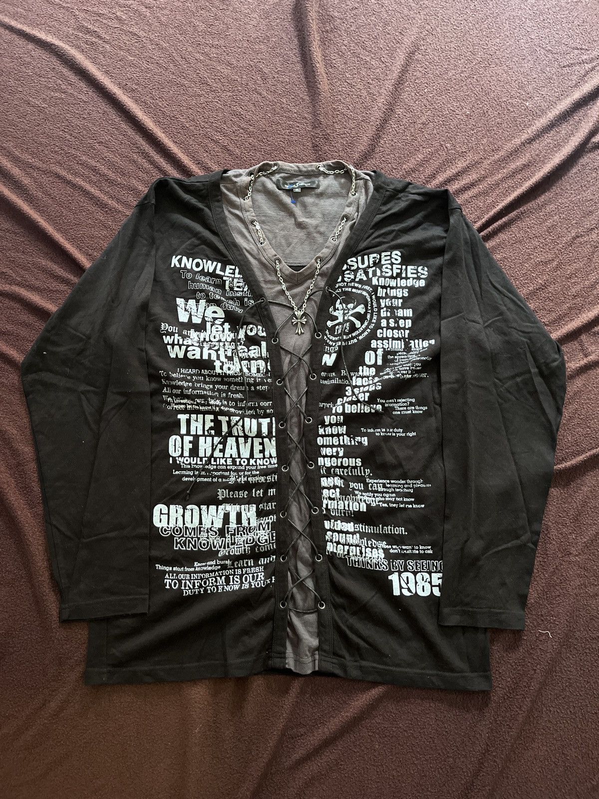 Japanese Brand JAPANESE CRAZY POEM DOUBLE LAYERS Size US L / EU 52-54 / 3 - 1 Thumbnail