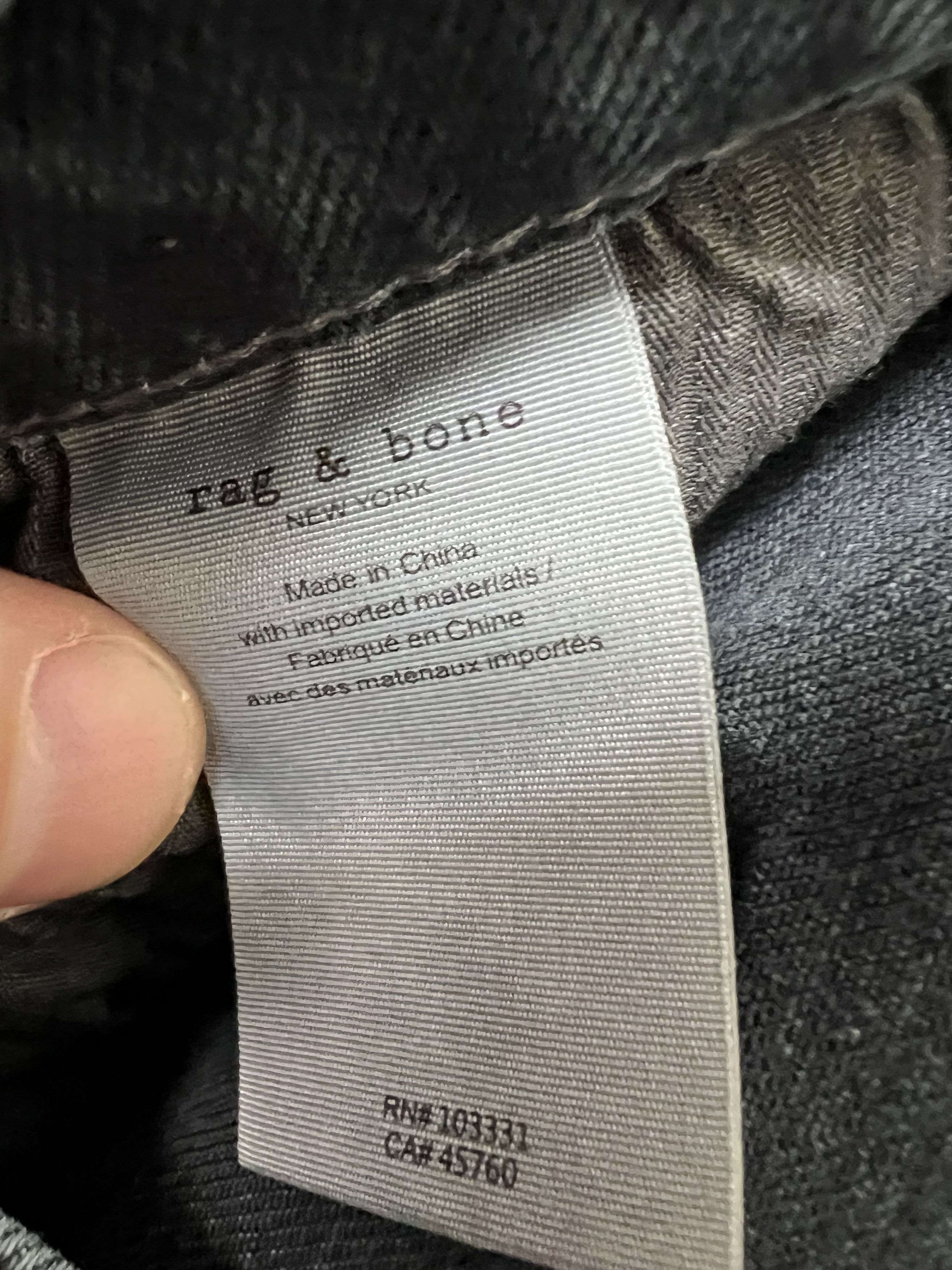 Rag & Bone Rag & Bone Fit 2 31 X 34 dark grey jeans Size US 31 - 4 Thumbnail