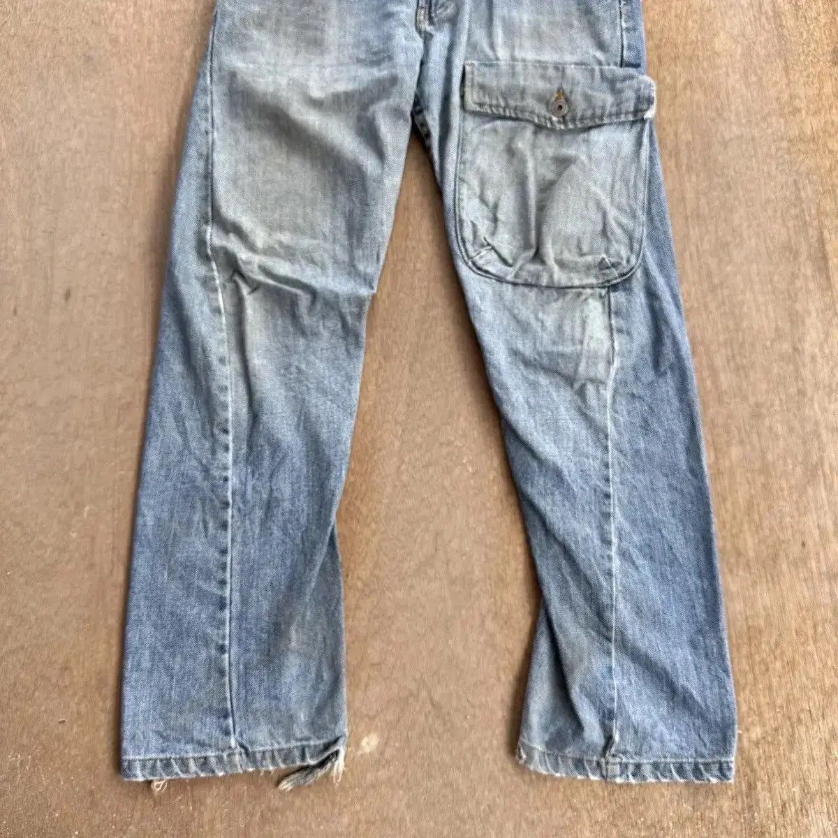 If Six Was Nine STEALS VINTAGE AFT JEAN REDLINE CURVE/BANANA LEG DENIM PANTS Size US 30 / EU 46 - 7 Thumbnail