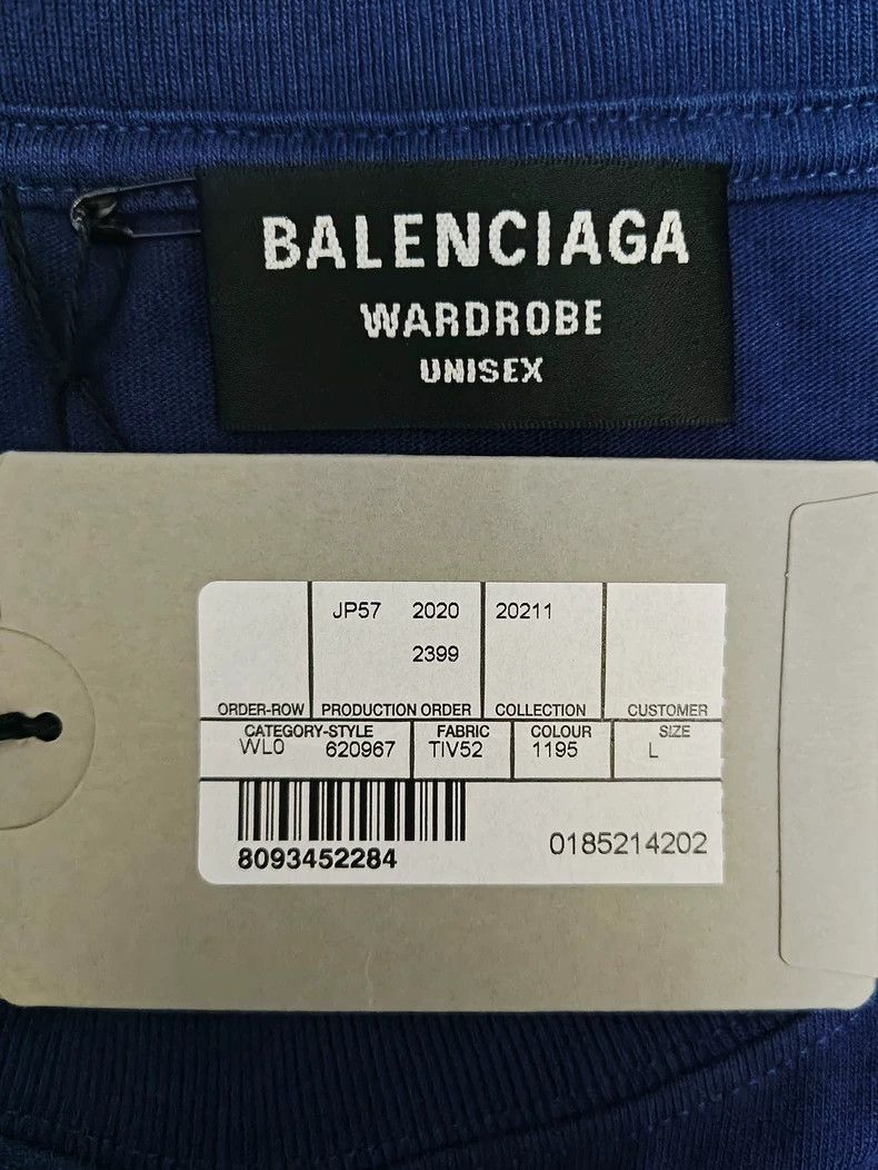 Balenciaga Balenciaga Wave Cola logo short sleeve T-shirt 2503-Nextarr Size US L / EU 52-54 / 3 - 4 Thumbnail
