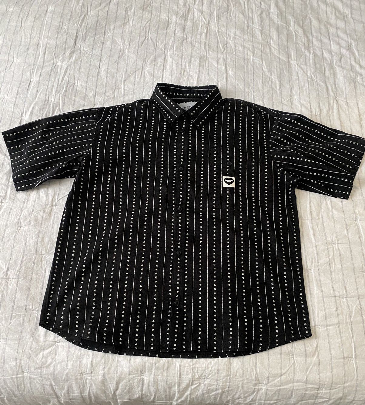 Carhartt Wip Carhartt WIP S/S Drewe Heart Pinstripe Shirt XL NWT Size US XL / EU 56 / 4 - 3 Thumbnail