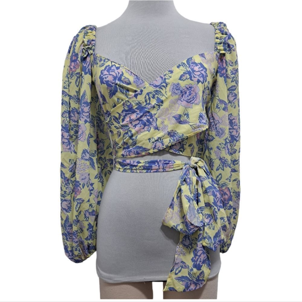 Other Yvonne & Love Floral Criss-Cross Bodies Adjustable Ties Wrap Size XL / US 12-14 / IT 48-50 - 4 Thumbnail