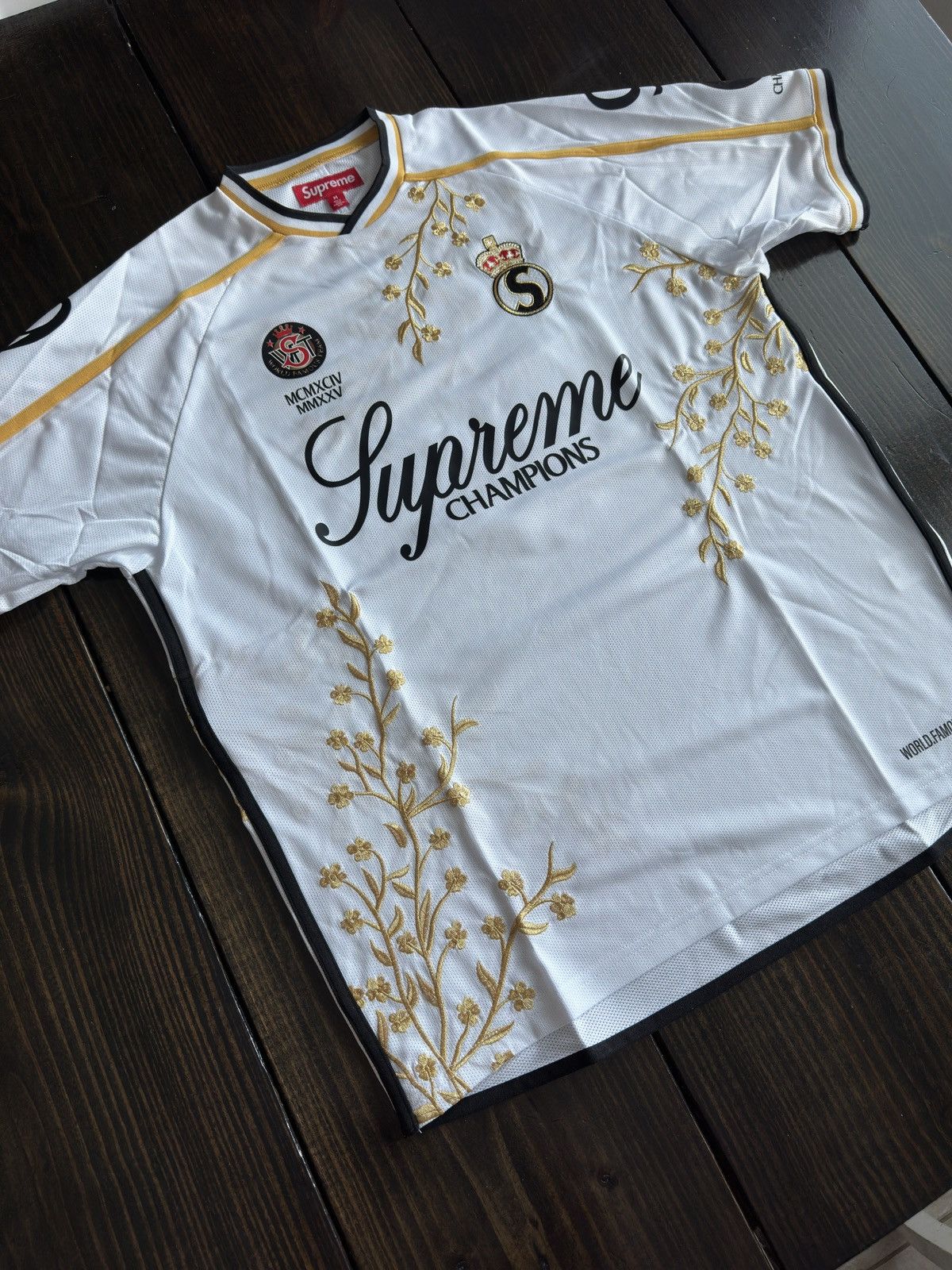 Supreme Supreme Floral Soccer Jersey White Size M | Grailed