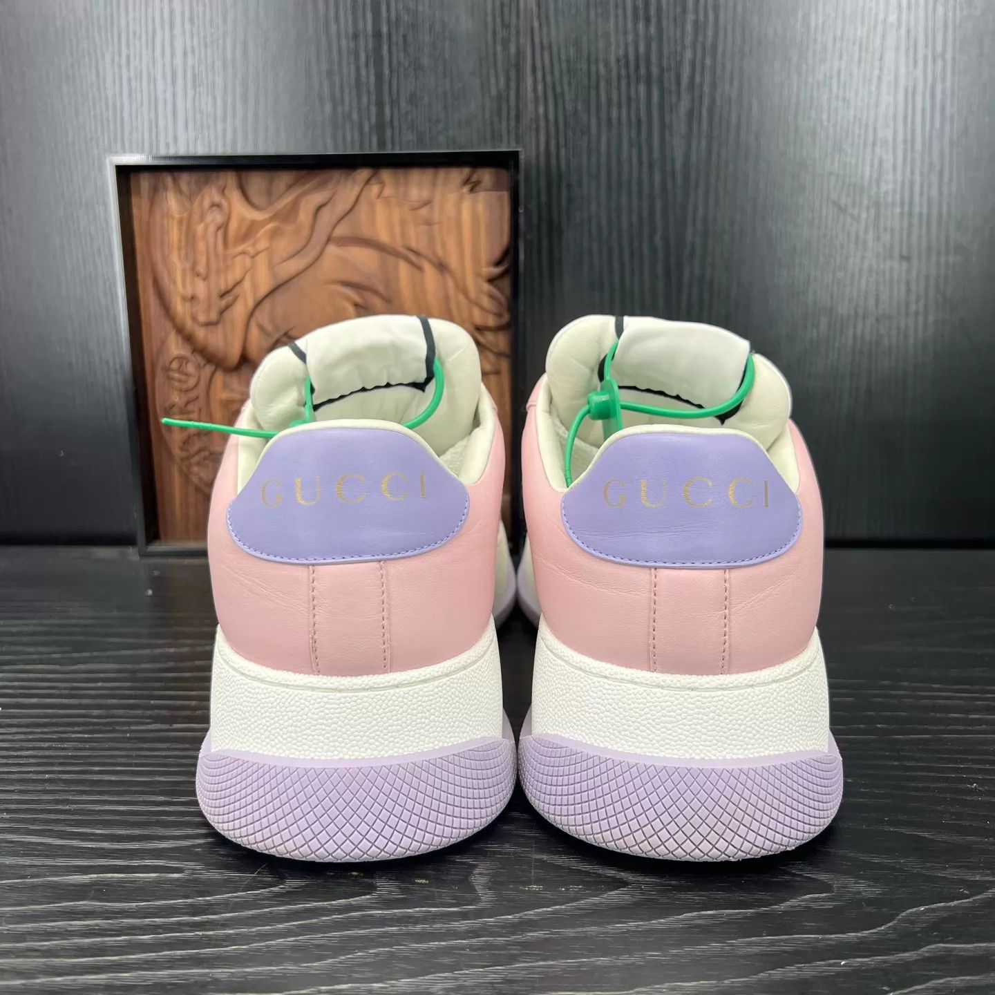 Gucci Gucci White & Pink Dirty Sneakers Size 40 Like New Size US 9.5 / IT 39.5 - 2 Thumbnail