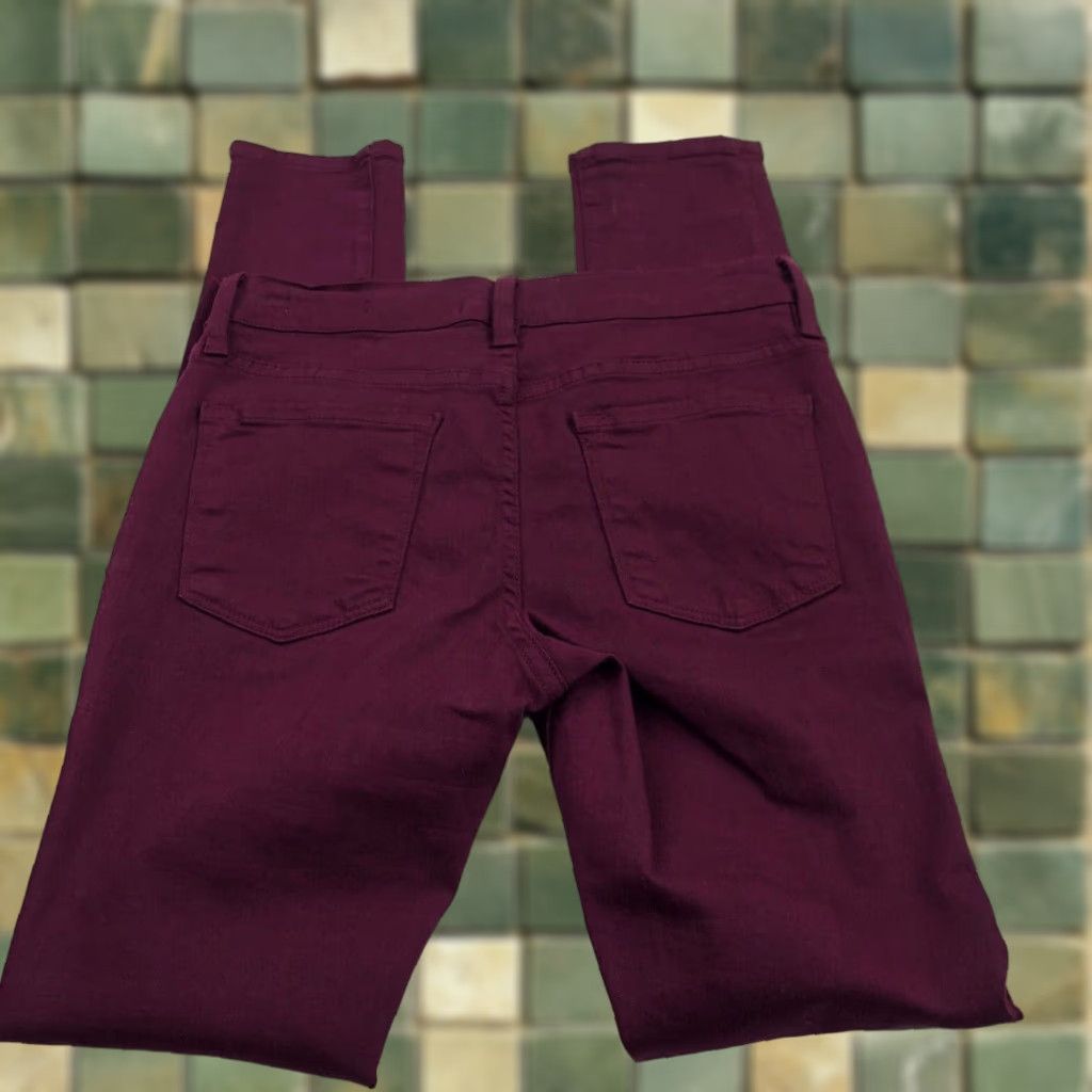 Frame FRAME Jeans FRAME Le Skinny De Jeanne 25 Tag Jeans Wine Regular Womens 25 Wine Denim 5-Pocket Quick Shipping” Size 42" / US 20 - 1 Thumbnail