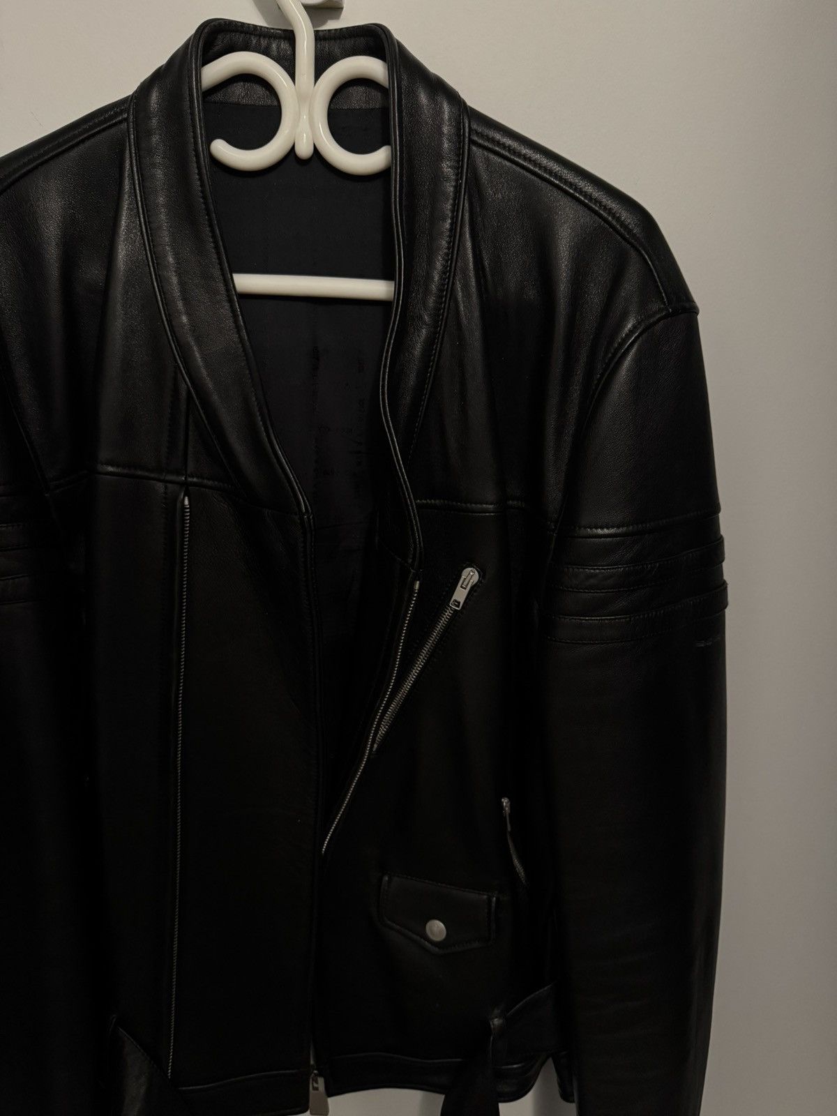 1017 ALYX 9SM × Blackmeans Alyx x Blackmeans leather motto jacket Size US XXL / EU 58 / 5 - 2 Thumbnail