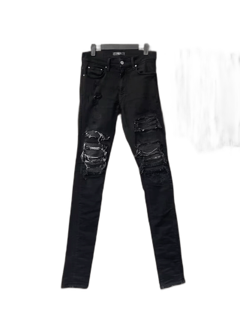 Amiri Amiri MX1 Black Patchwork Denim Pants-yf Size US 29 - 1 Thumbnail