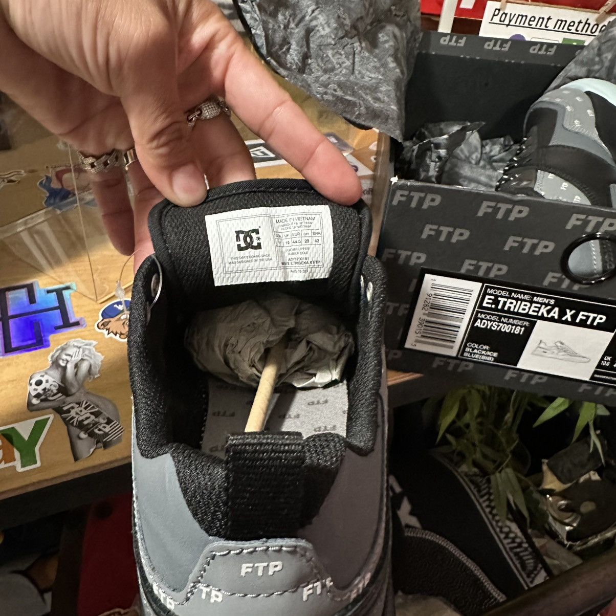 DC × Fuck The Population Ftp DC Tribeka Black Ds size 11m Size US 11 / EU 44 - 8 Thumbnail