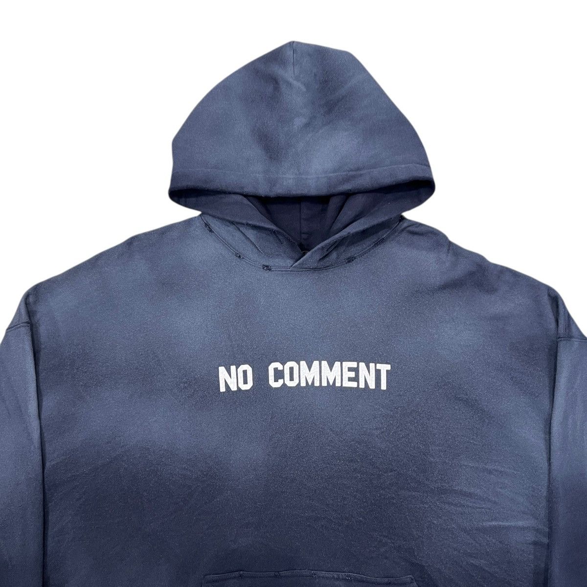 Balenciaga BALENCIAGA 2022 Spring Demna "NO COMMENT" Pullover Hoodie Size US S / EU 44-46 / 1 - 3 Thumbnail