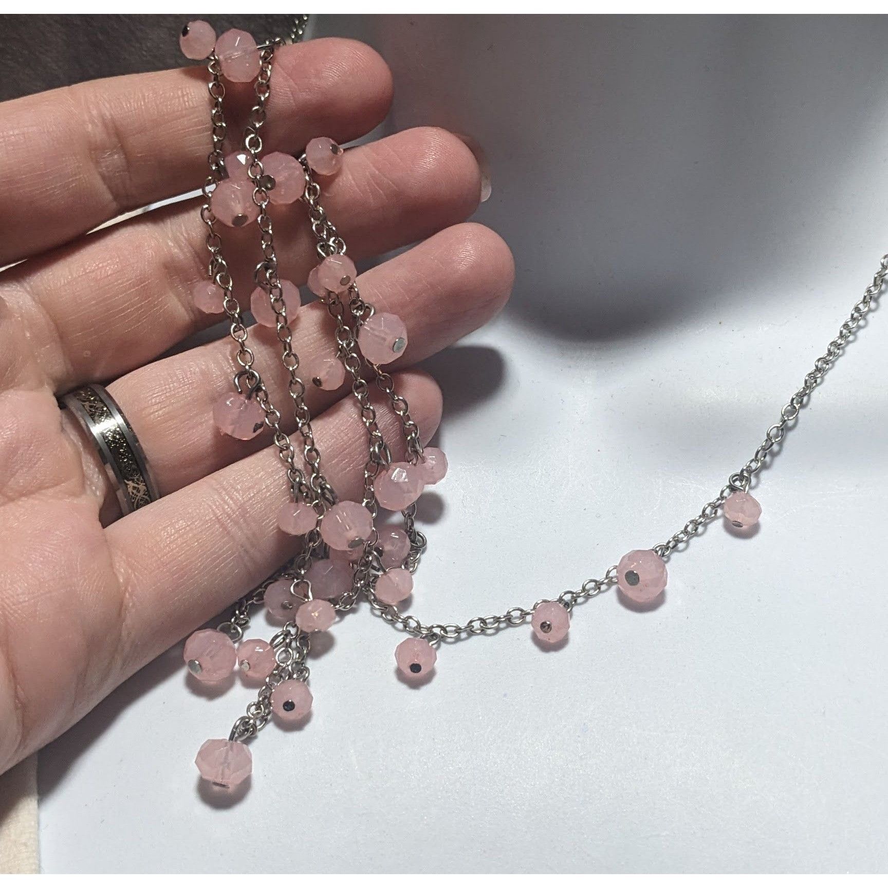 Other Charming Charlie Pink And Silver Necklace Size ONE SIZE - 8 Thumbnail