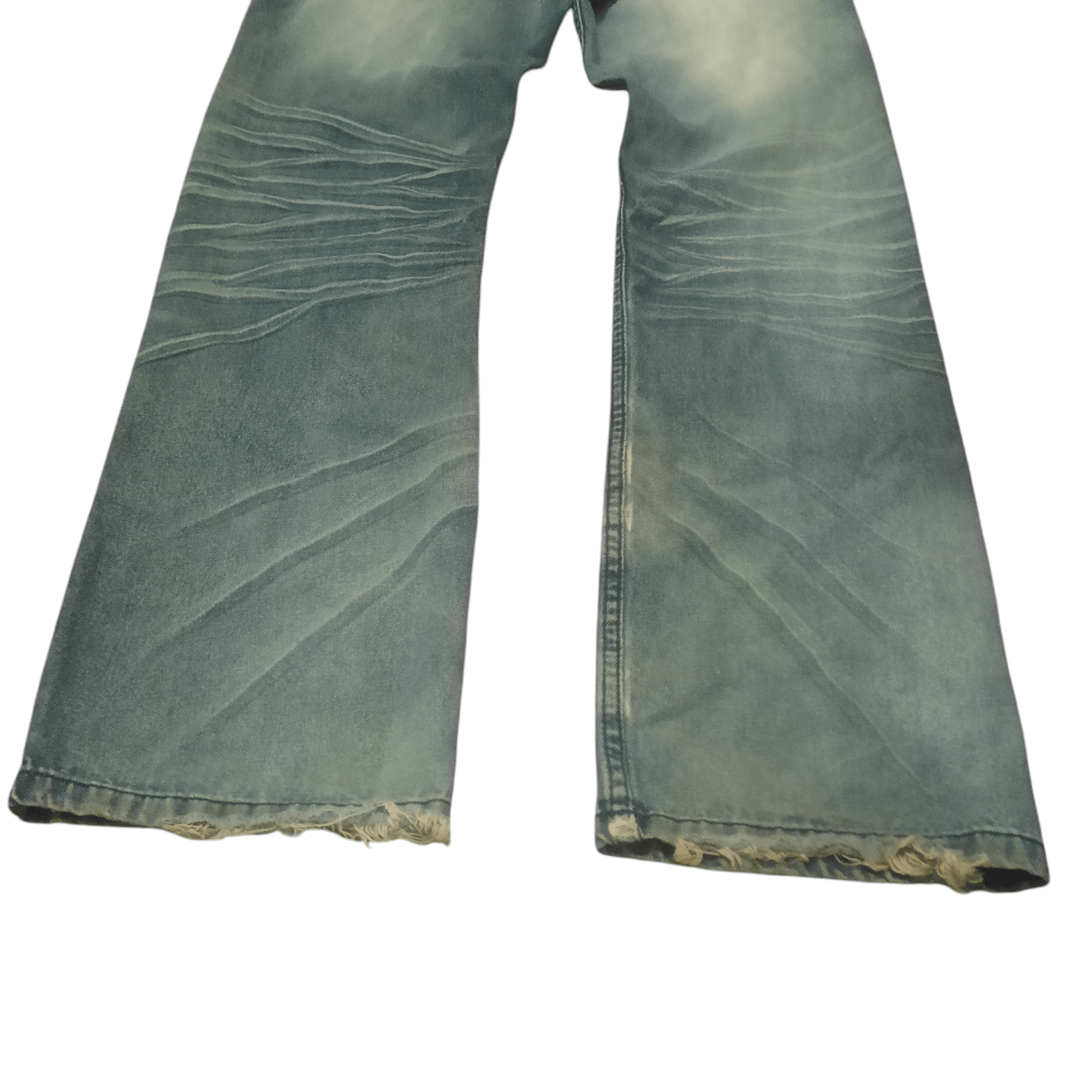 If Six Was Nine Vtg Dowkedow japanese flare jeans Rare Lighting Bolt Design Size US 32 / EU 48 - 18 Thumbnail