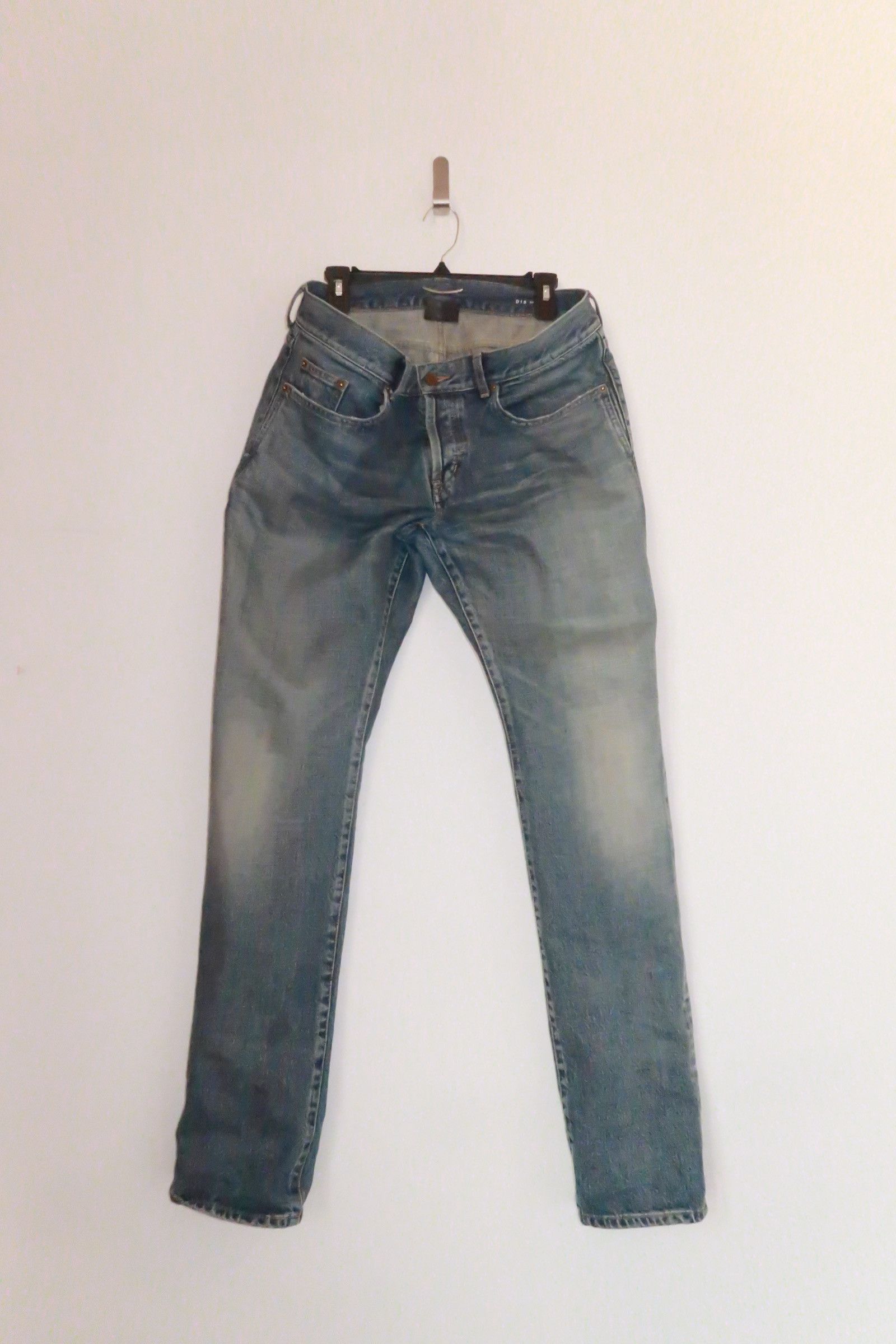 image of Saint Laurent Paris Saint Laurent Slim Fit Denim in Blue Wash, Men's (Size 33)