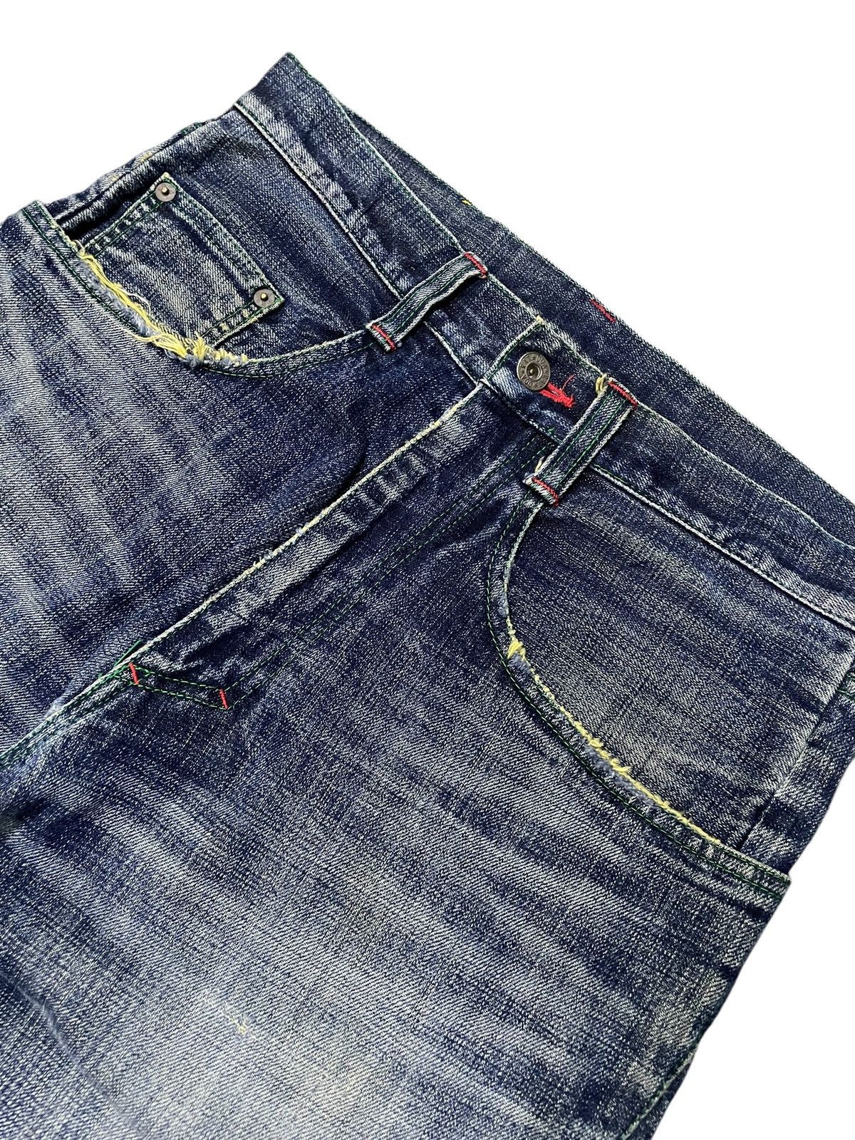 Japanese Brand Doarat Japan Distressed Whiskers Loose Straight Jeans Size US 30 / EU 46 - 9 Thumbnail
