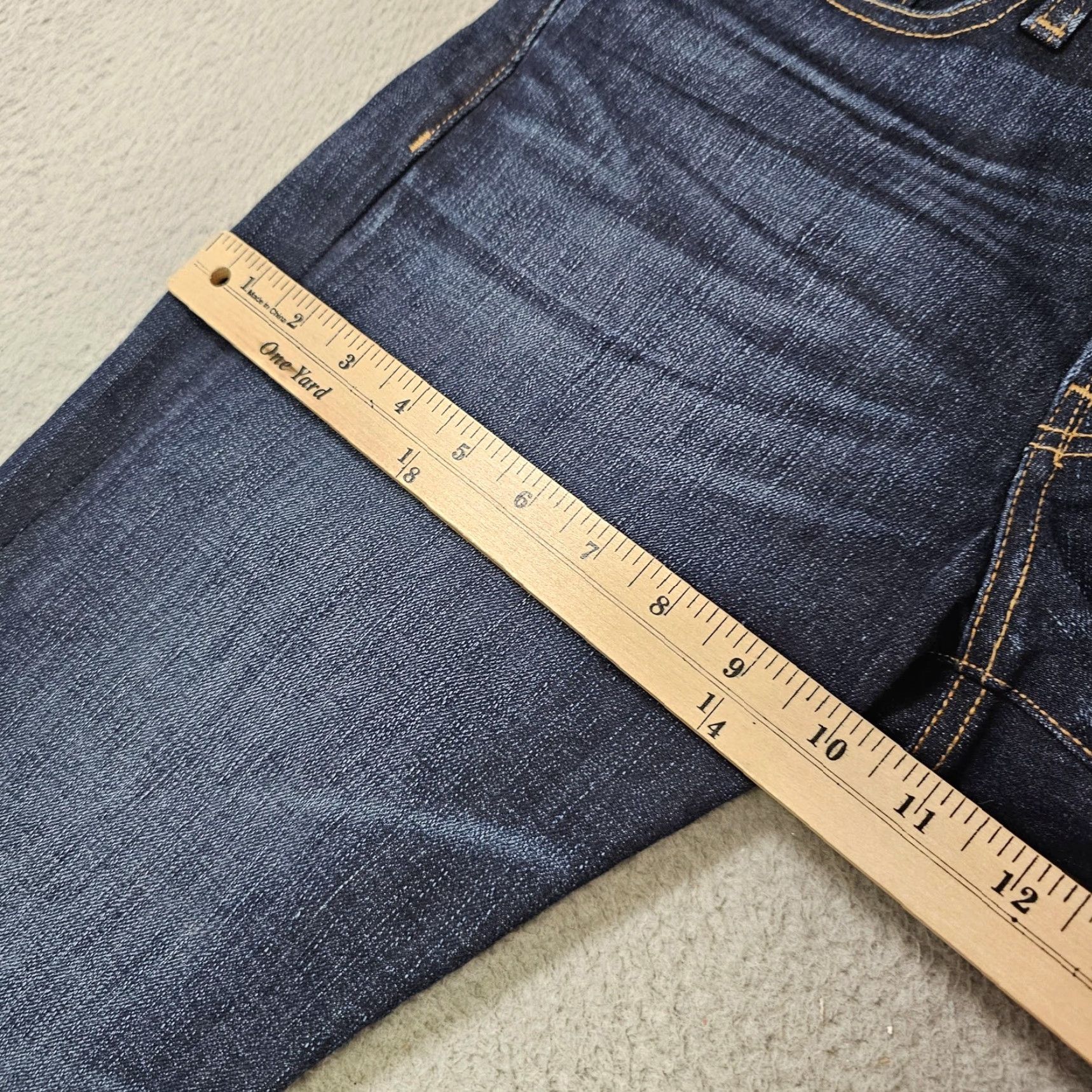 Madewell Madewell Jeans Mens 31x32 Blue Slim Fit Denim Dark Wash 5-Pocket Zip Fly Pockets J9526 Tapered Slim Mens Size US 31 - 6 Thumbnail