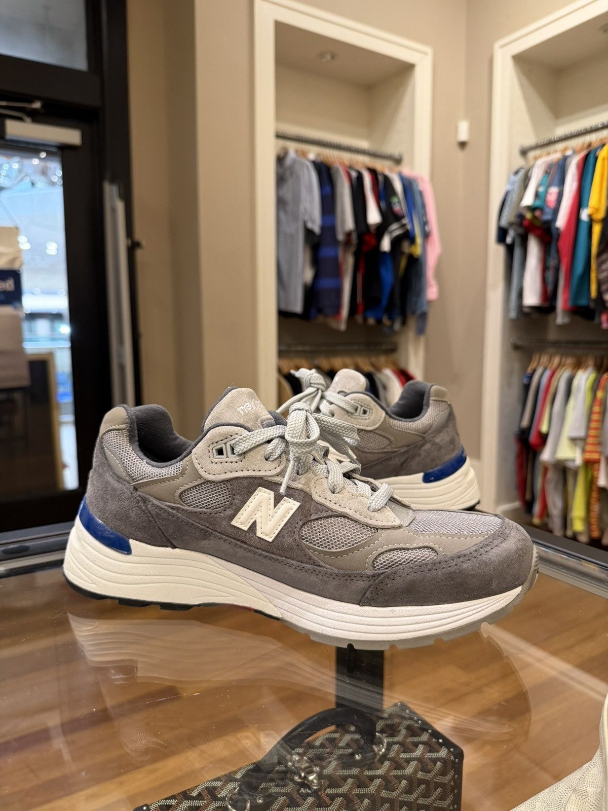 New Balance New Balance 992 ‘MiUSA Grey Blue Red’ Size US 8 / EU 41 - 4 Thumbnail