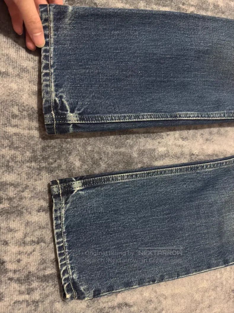 Saint Laurent Paris Saint Laurent Paris Deep Blue Cat Claw Straight Jeans Size US 26 / EU 42 - 5 Thumbnail
