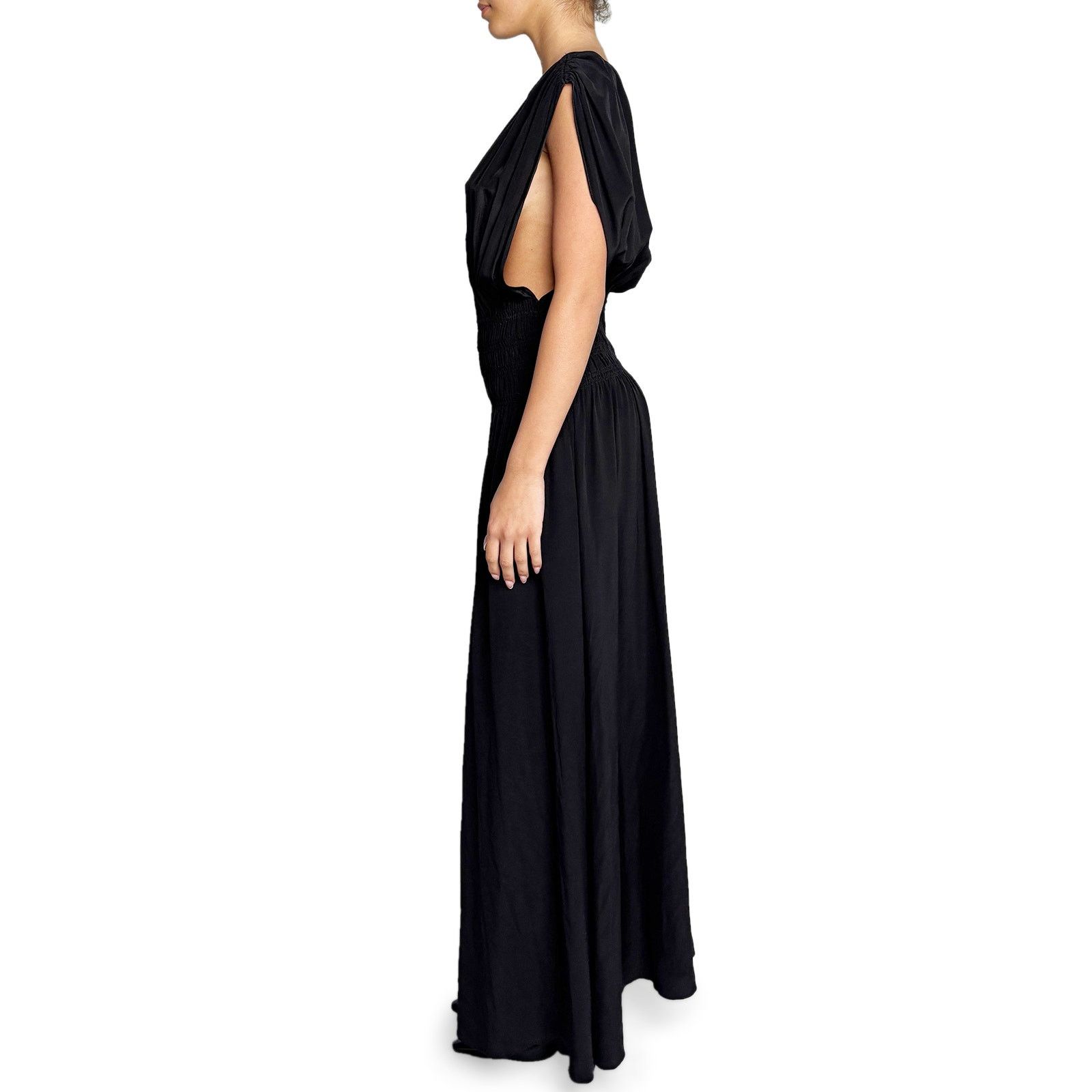 Matteau Black silk dress Size XL / US 12-14 / IT 48-50 - 3 Thumbnail