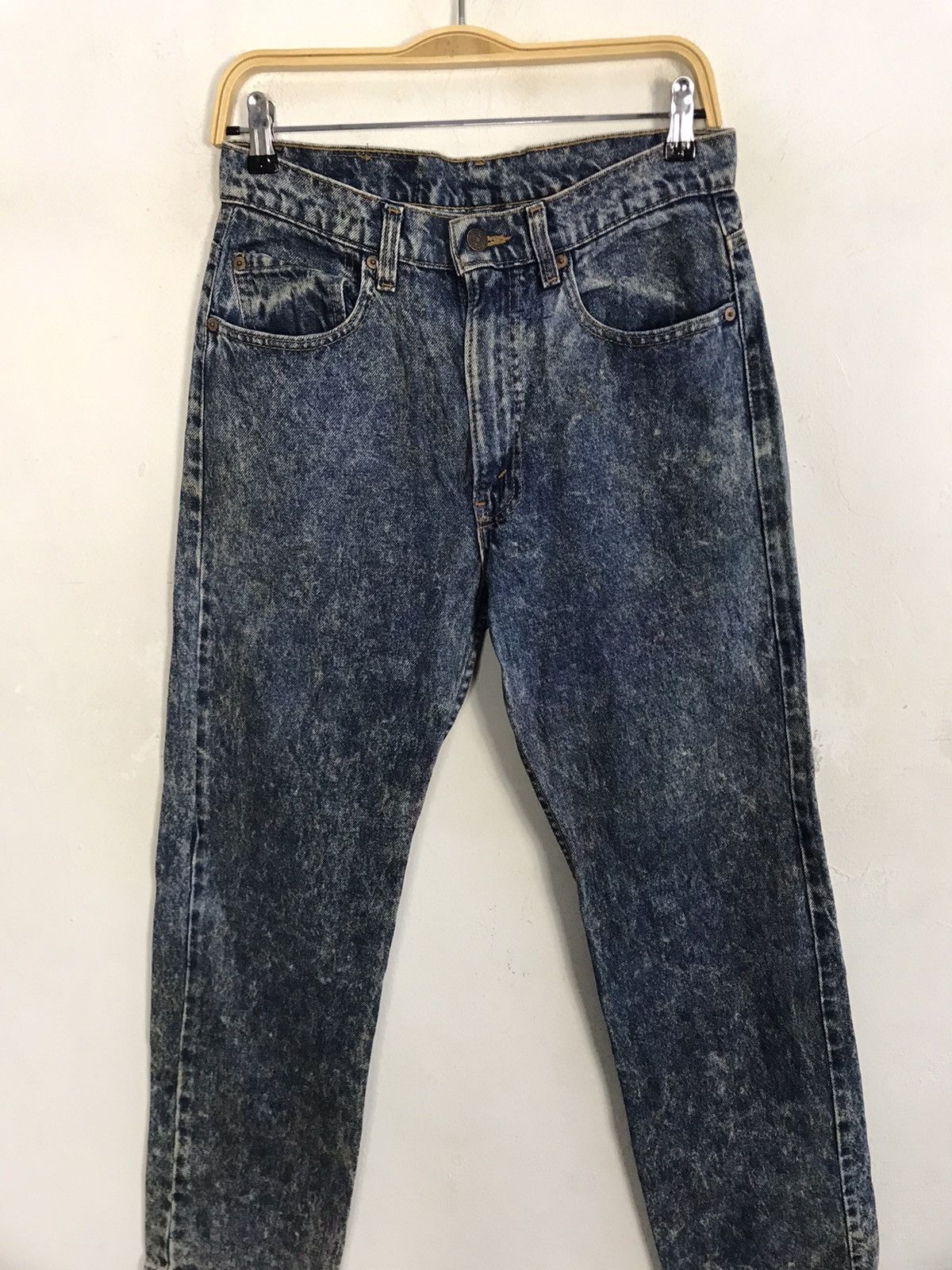 Levi's Vintage Clothing Levi's Lot 505 Zipper Indigo Denim Cu Acid Wash Size US 29 - 3 Thumbnail