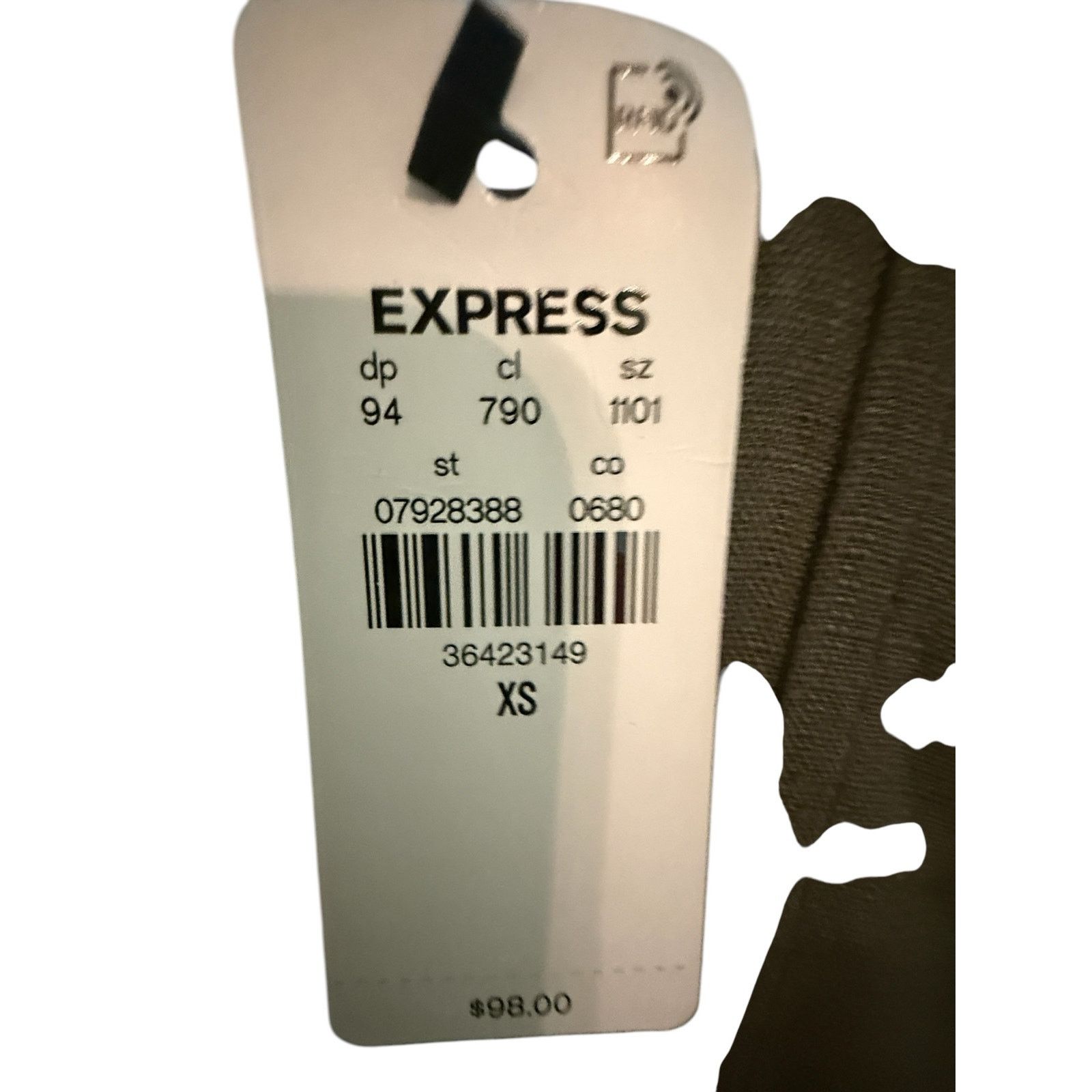 Express NWT Expres Oliver Green cami Jumpsuit. XS Size 27" / US 4 / IT 40 - 3 Thumbnail