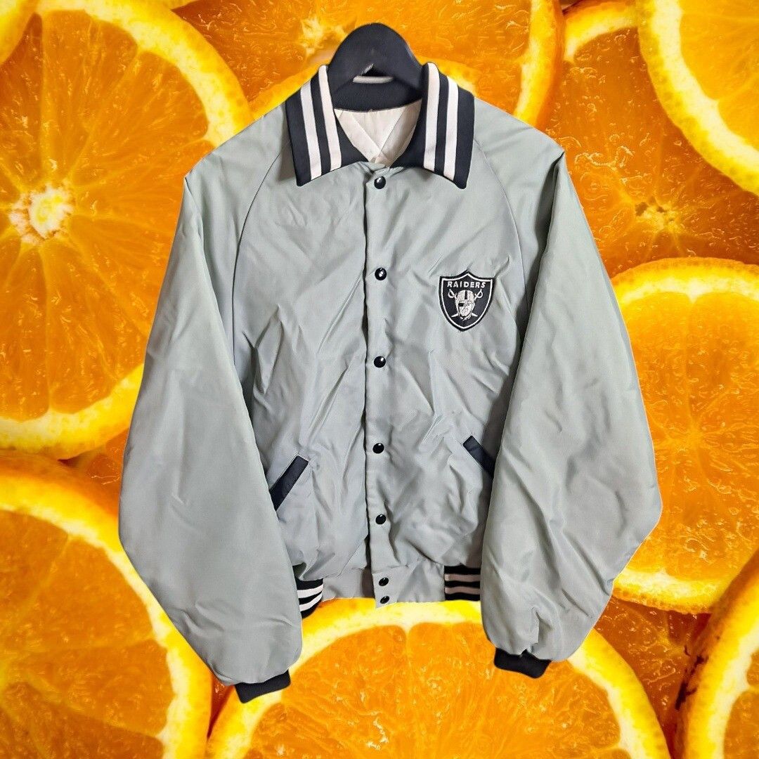Majestic Majestic Raiders Jacket NFL Football Black White Trim Snap F Size US L / EU 52-54 / 3 - 5 Thumbnail