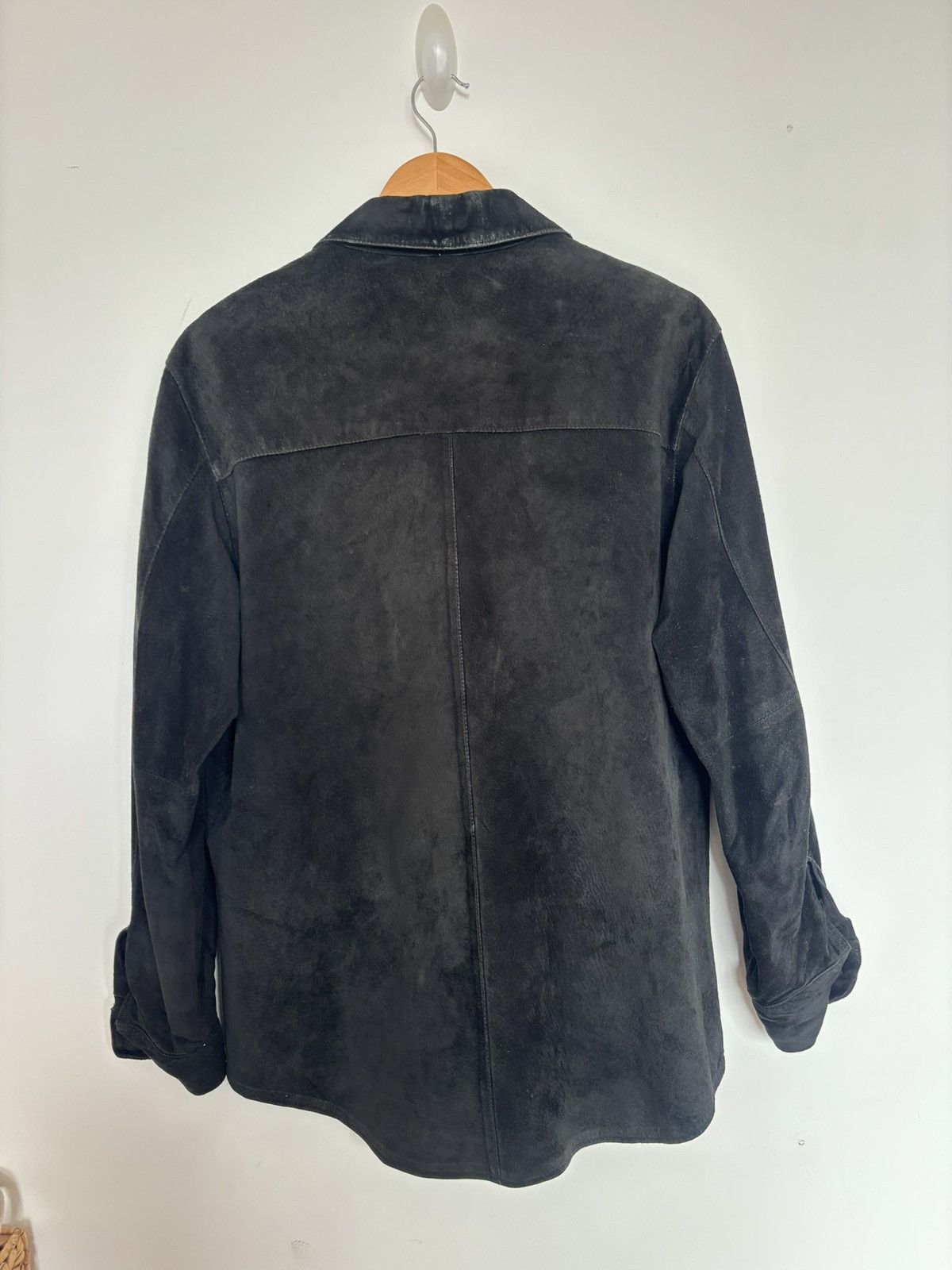 Charter Club Charter Club Black Suede Leather Button Up Shirt Jacket S Size US S / EU 44-46 / 1 - 2 Thumbnail