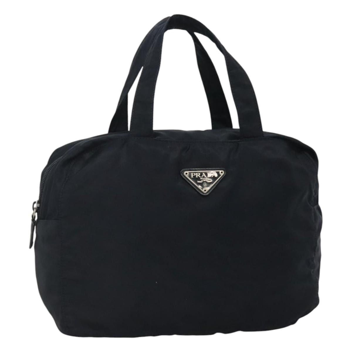 Prada PRADA Hand Bag Nylon Navy Silver Size ONE SIZE - 1 Thumbnail