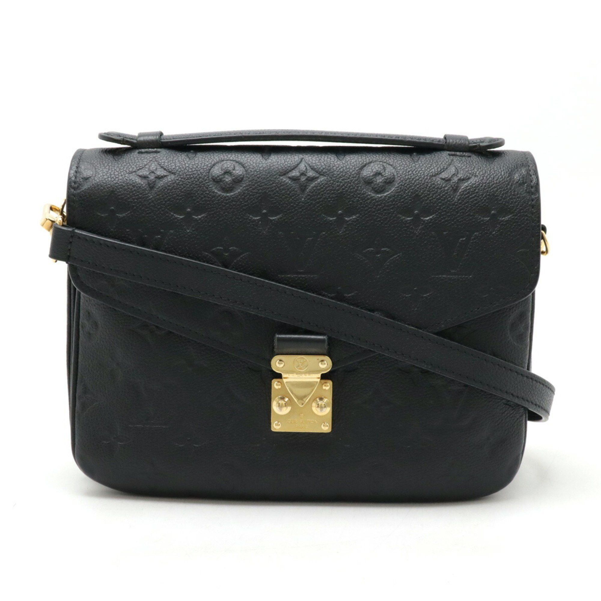 Louis Vuitton Monogram Empreinte Pochette Metis Mm Handbag Clutch Bag Shoulder Noir M41487, Women's