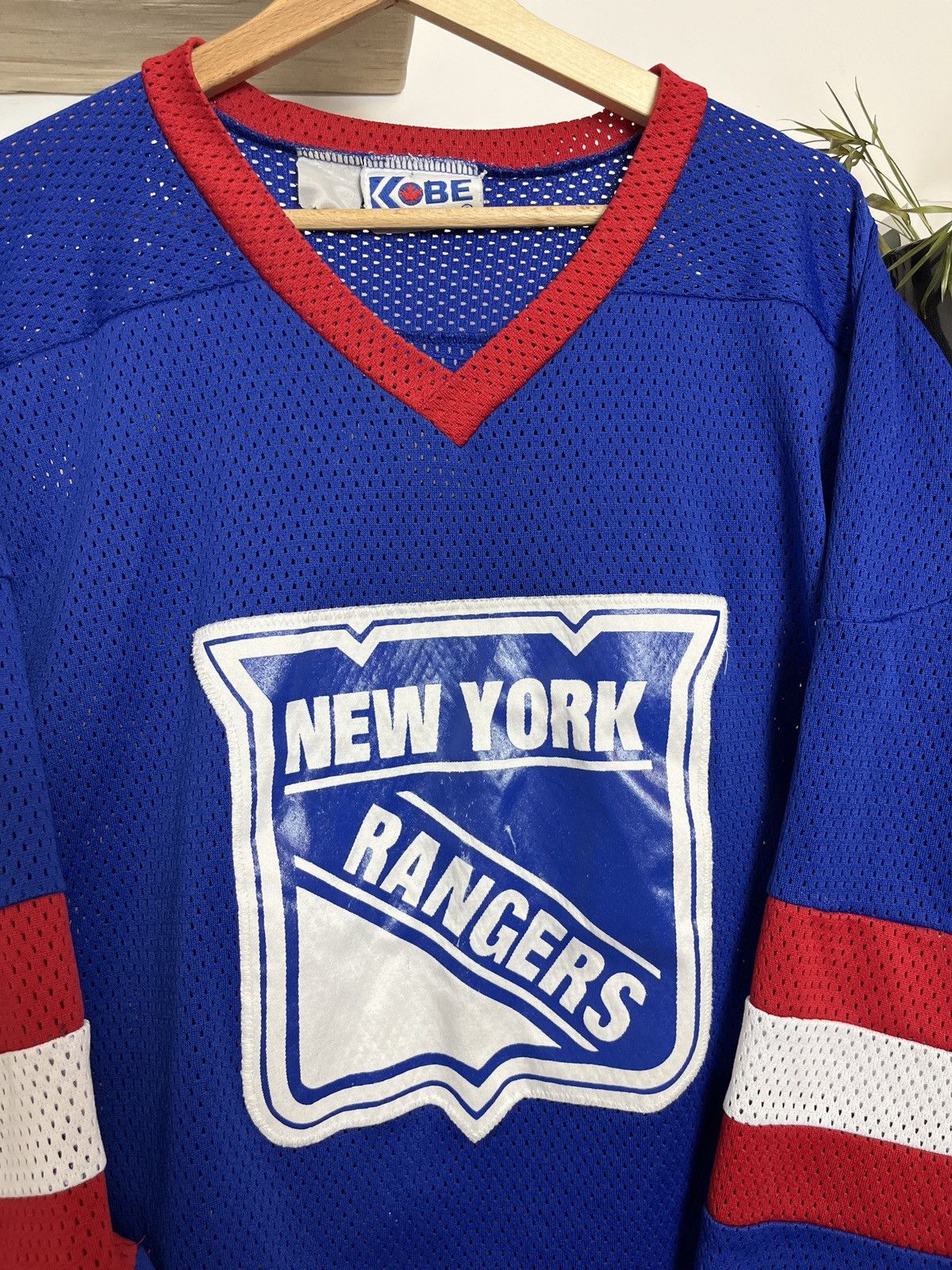 NHL × Vintage Vintage 90s New York Rangers Jersey Stitched Vesey NHL Size US L / EU 52-54 / 3 - 2 Thumbnail