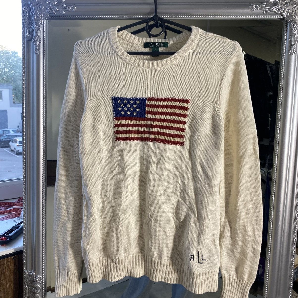 Polo Ralph Lauren Polo Ralph Lauren Sweater USA flag vintage Size US S / EU 44-46 / 1 - 2 Thumbnail