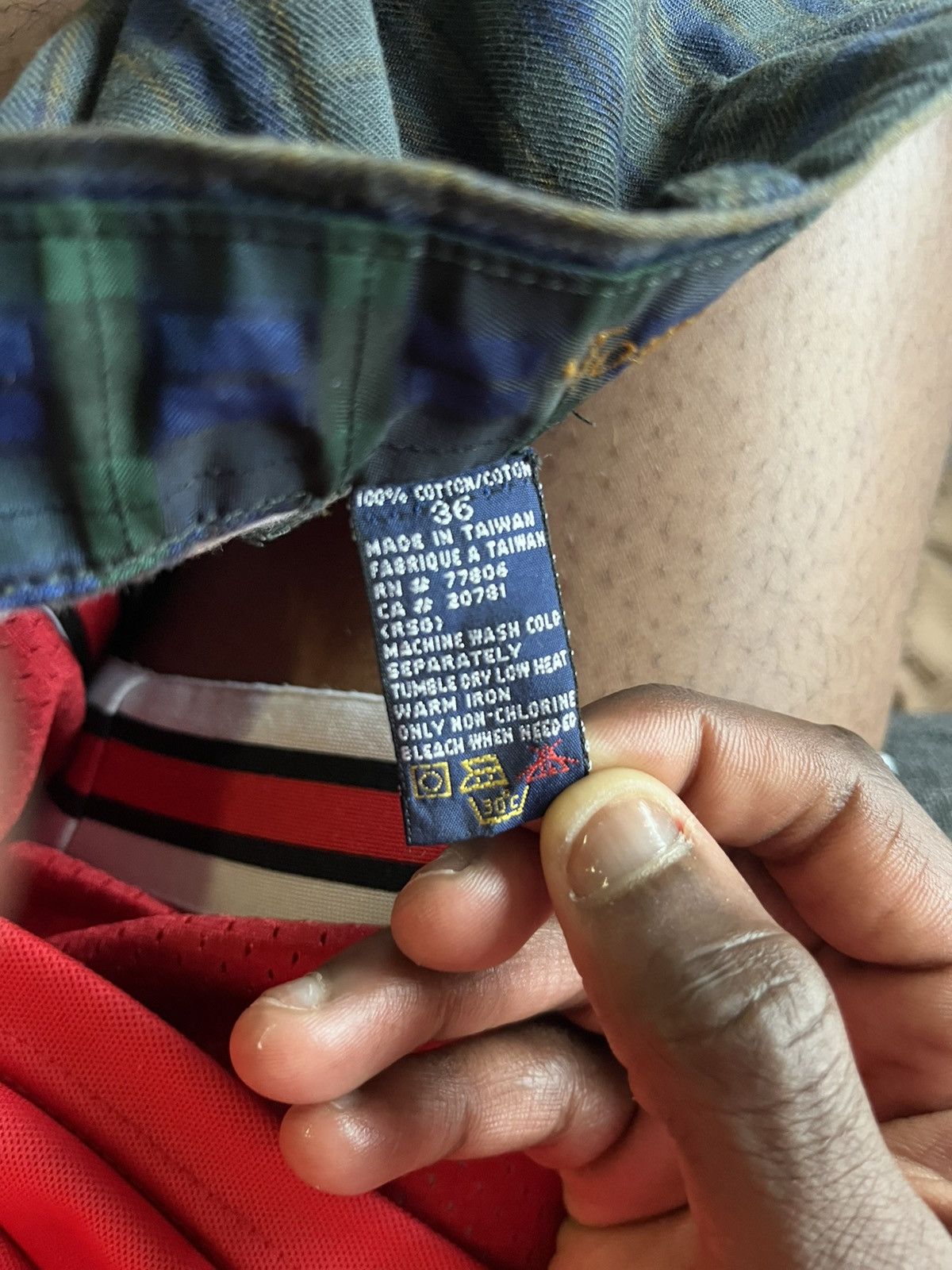 Designer × Tommy Hilfiger × Vintage Tommy Hilfiger Plaid Pants - Size 36 #plaidpants Size US 36 / EU 52 - 5 Thumbnail
