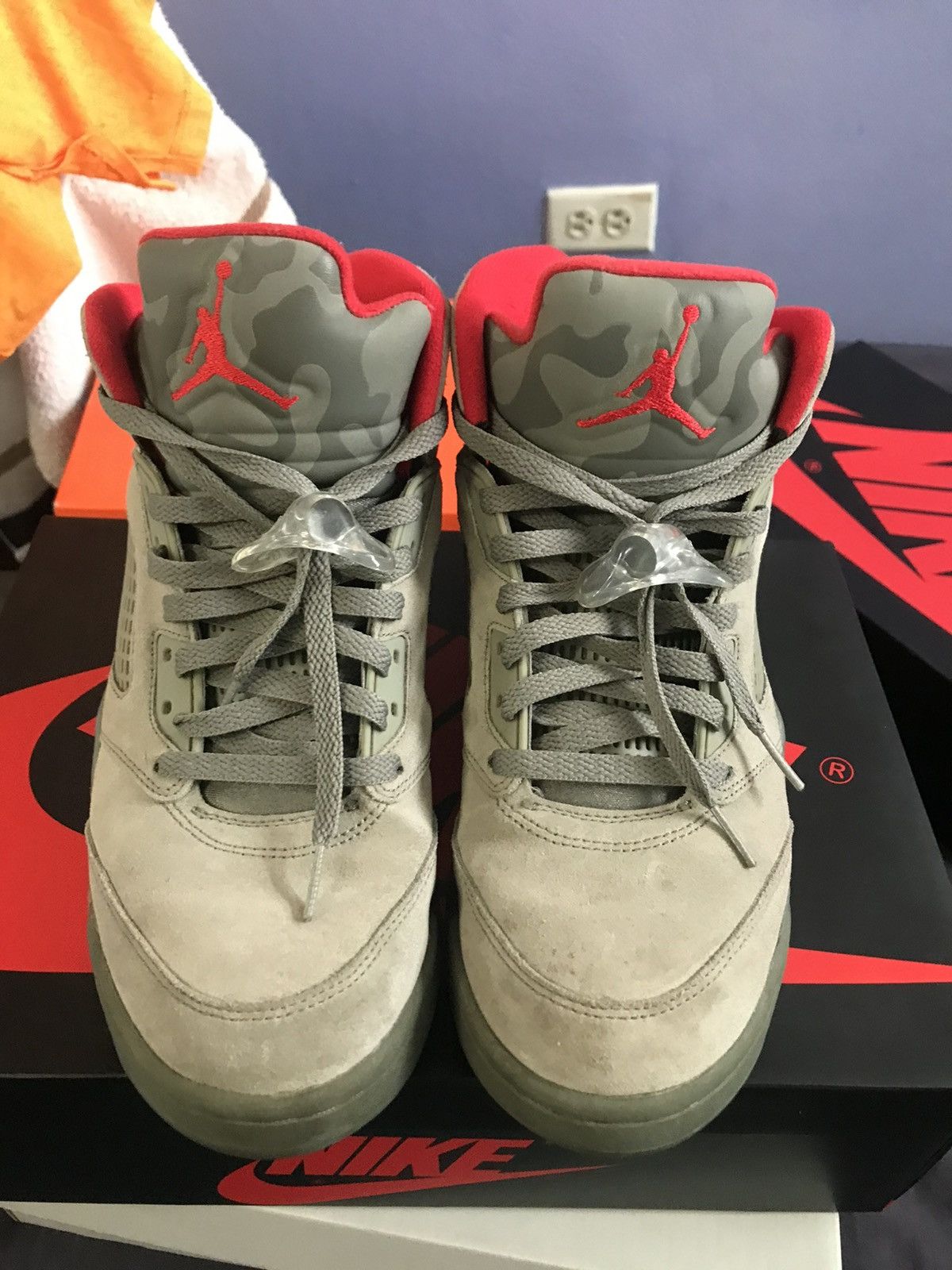 Jordan Brand × Nike Jordan 5 Retro P51 Camo Size US 9.5 / EU 42-43 - 3 Thumbnail