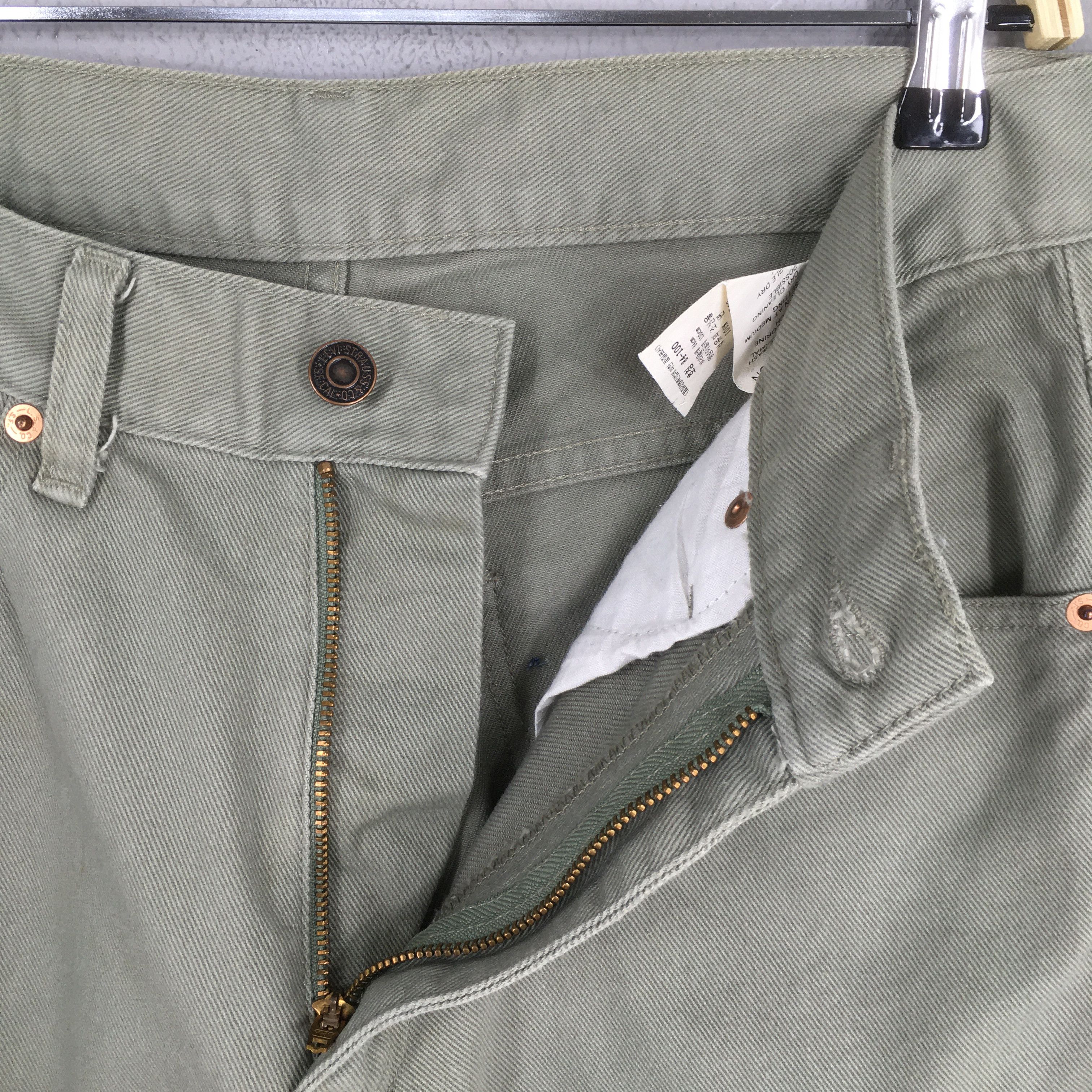 Levi's Size 31x33.5 Vintage Levi's 517 Bootcut Olive Pants S1898 Size US 31 - 6 Thumbnail