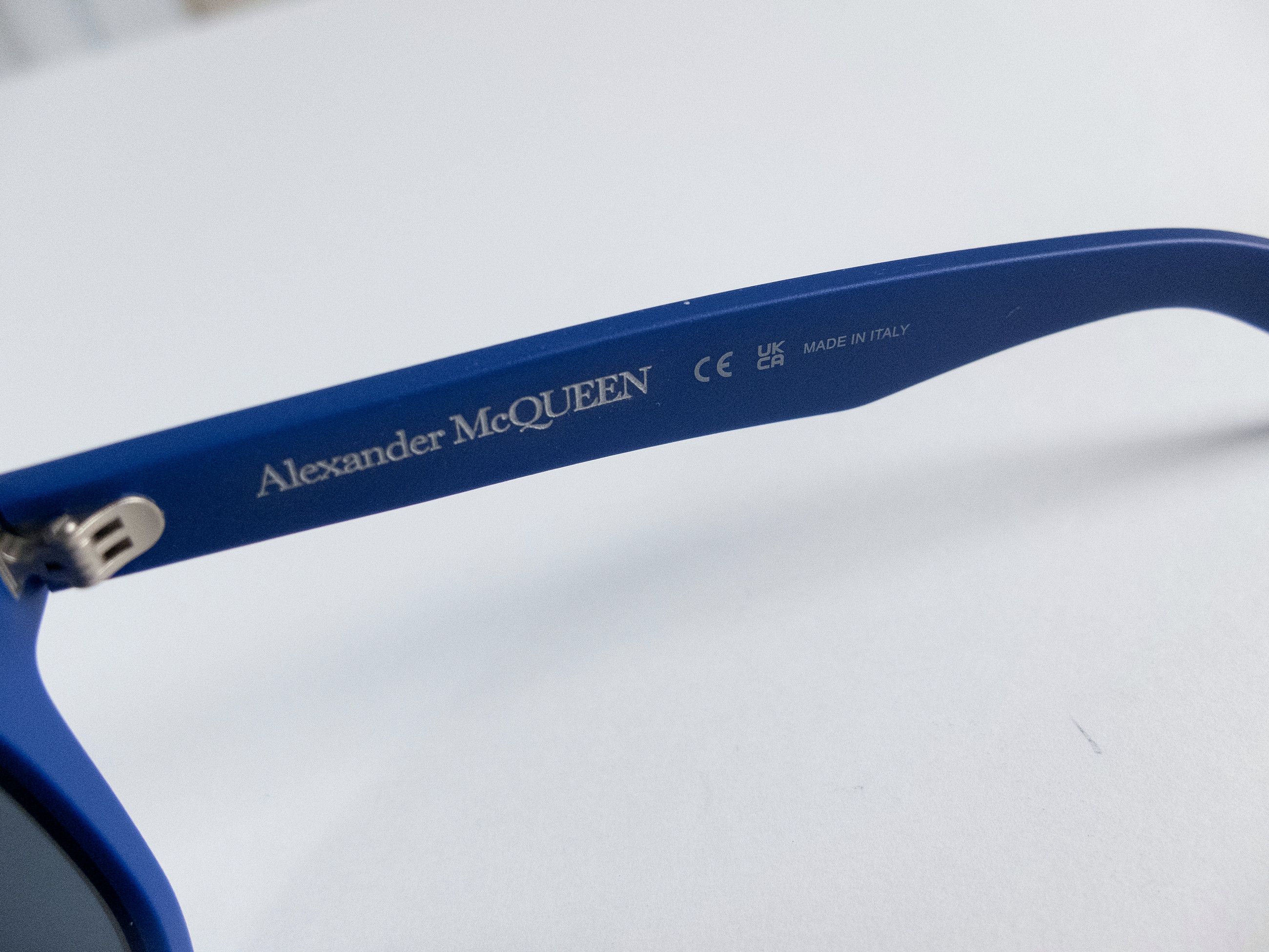 Alexander McQueen ALEXANDER MCQUEEN blue square frame acetate sunglasses q Size ONE SIZE - 5 Thumbnail
