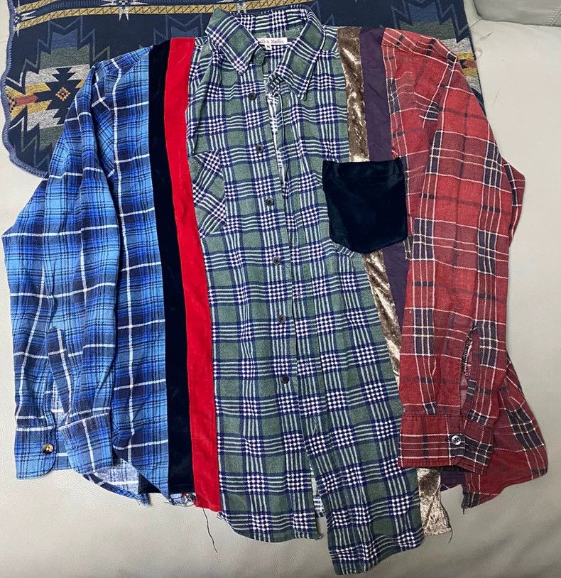 Needles Needles 7Cut Vintage Flannel Shirt - dmc Size US M / EU 48-50 / 2 - 1 Thumbnail