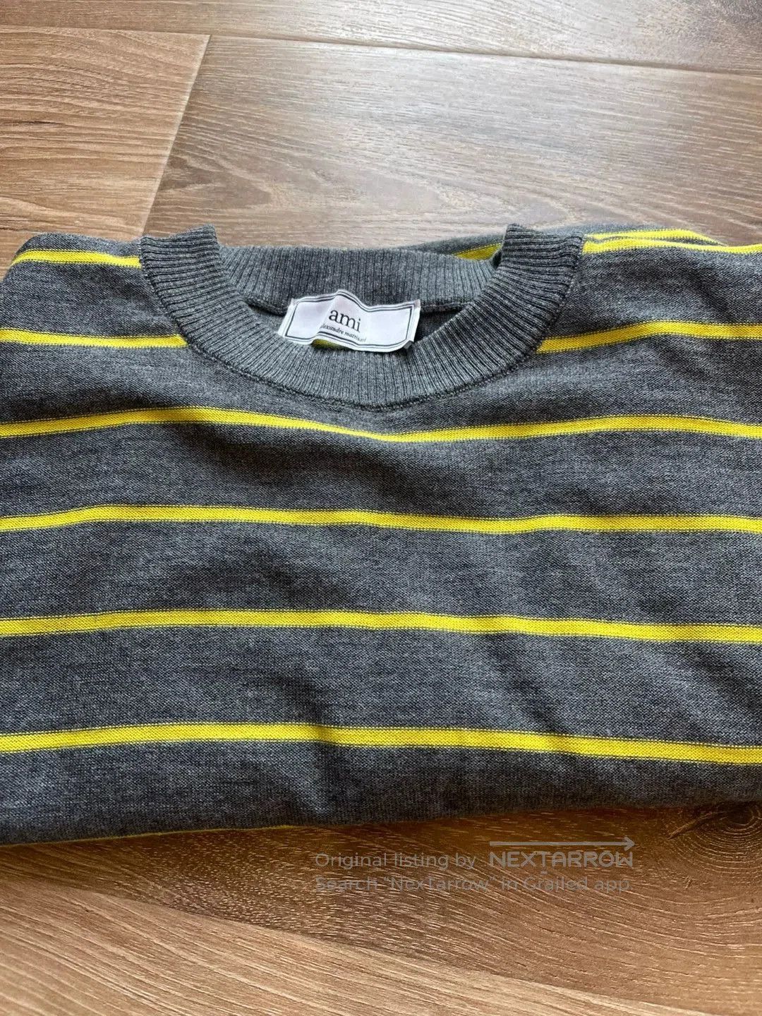 AMI ami Striped Yellow Gray Wool Item. Size US M / EU 48-50 / 2 - 3 Thumbnail