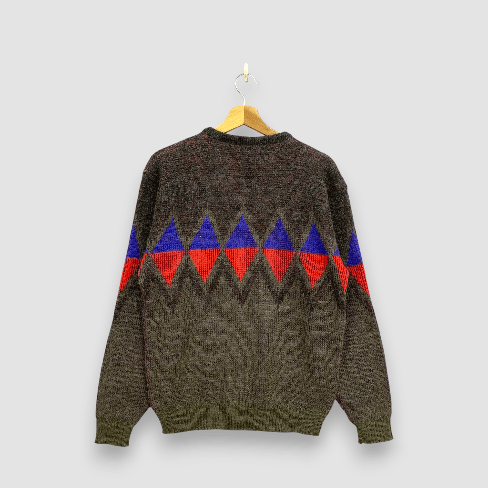 Vintage Vintage 90s Tinvy Knit Sweater Diamond Pattern Sweatshirt Size US S / EU 44-46 / 1 - 1 Thumbnail