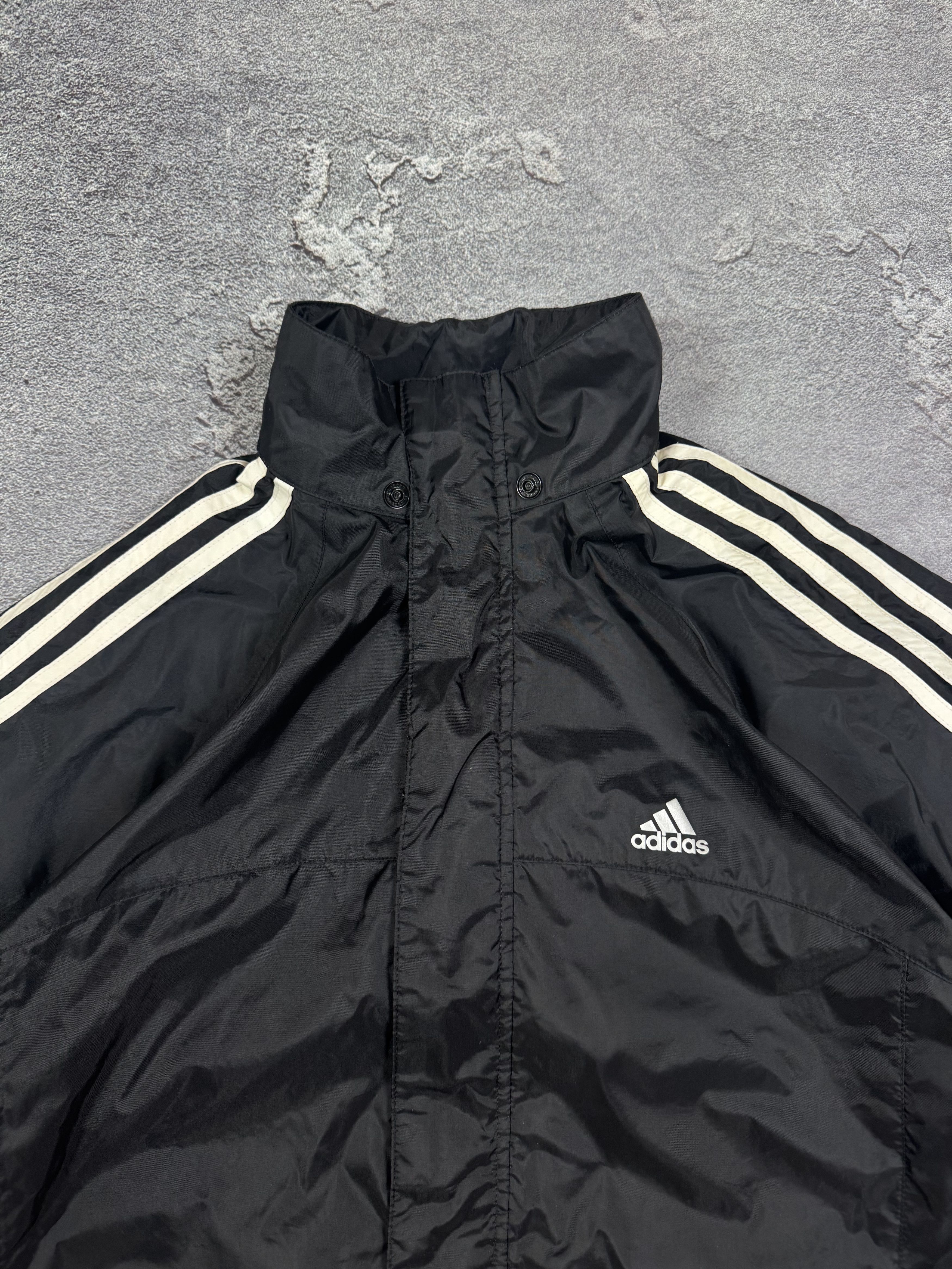 Adidas VTG 2000s Adidas Nylon 3 Stripes Jacket Size M Streetwear Size US M / EU 48-50 / 2 - 4 Thumbnail