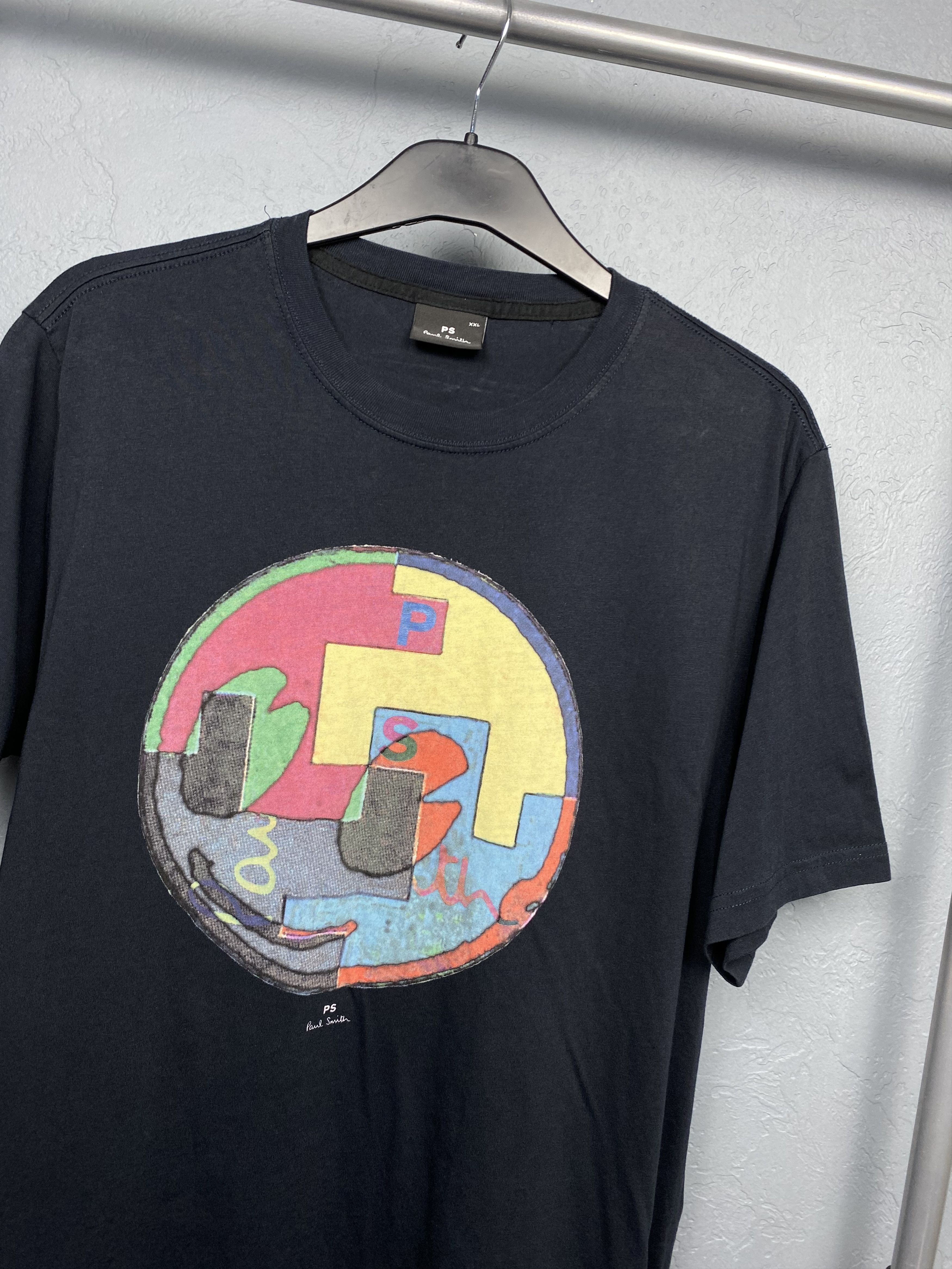 Paul Smith × Vintage Paul Smith Mens Crew Neck T-Shirt Size US XXL / EU 58 / 5 - 2 Thumbnail