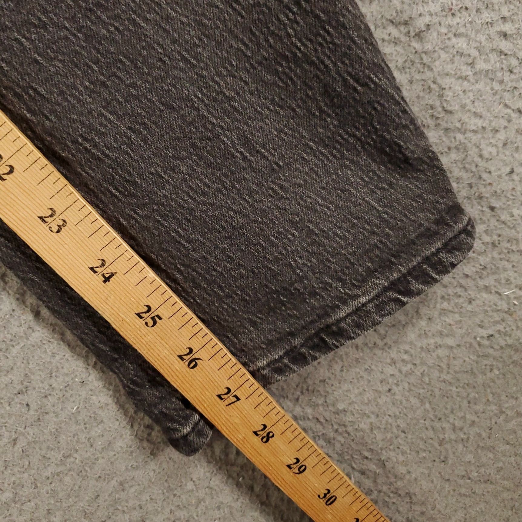 Madewell VINTAGE Madewell The Perfect Vintage Jeans Womens 29 Black High Rise Classic Straight Jeans Size 29" - 6 Thumbnail