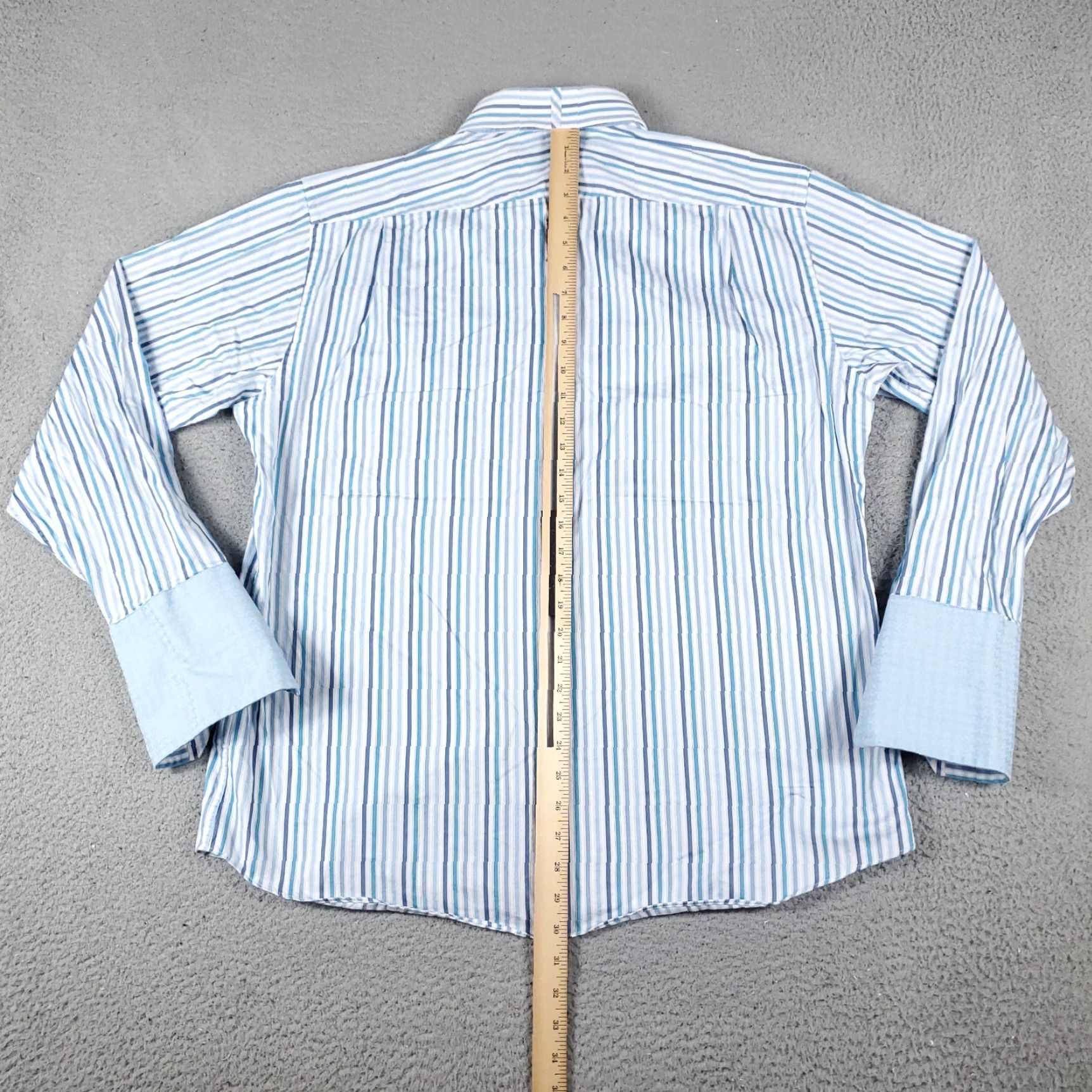 Ben Sherman Ben Sherman Blue Striped Button-Up Shirt Mens XL Long Sleeve Casual Size US XL / EU 56 / 4 - 6 Thumbnail