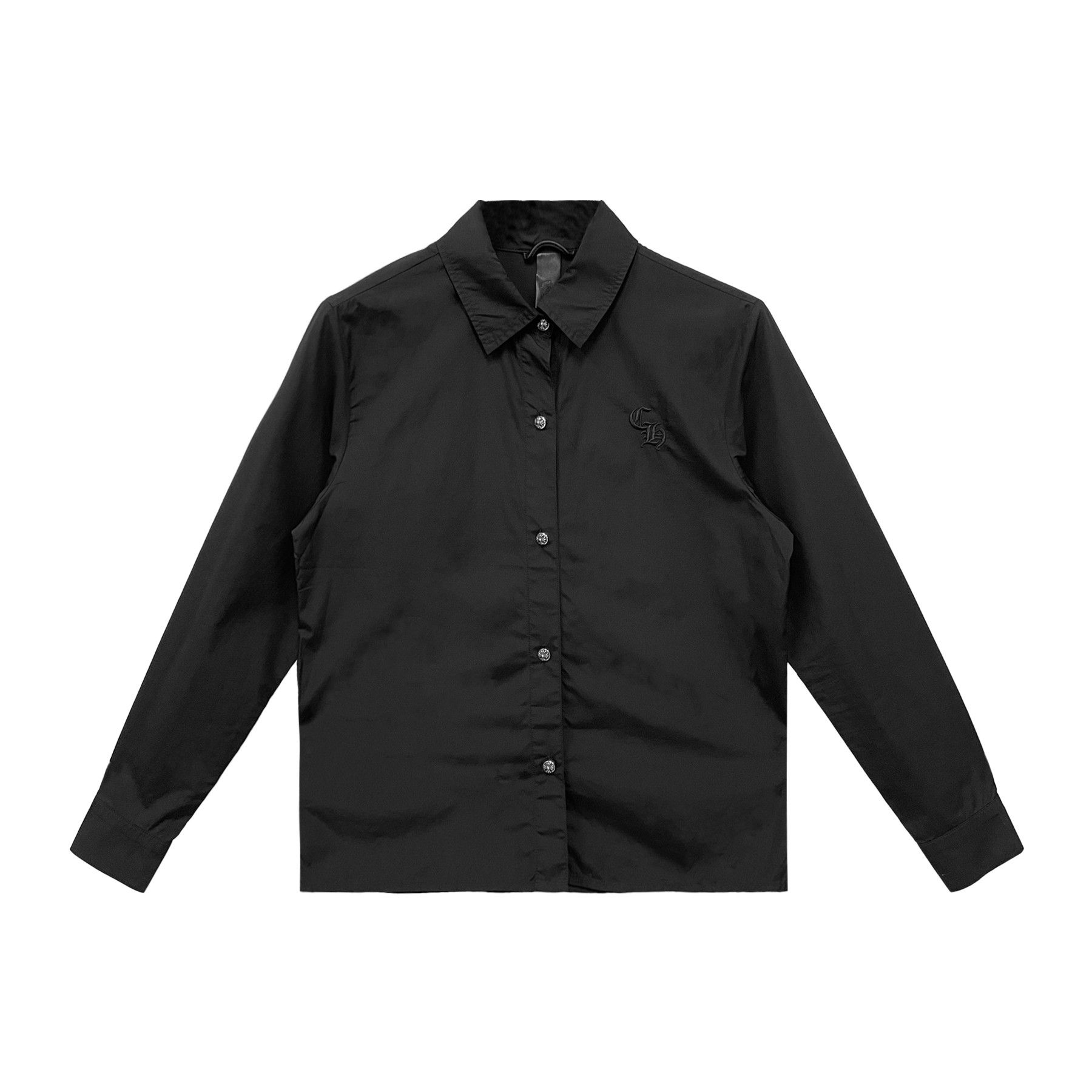 Chrome Hearts Chrome Hearts Embroidered CH Logo Shirt Size M / US 6-8 / IT 42-44 - 1 Thumbnail