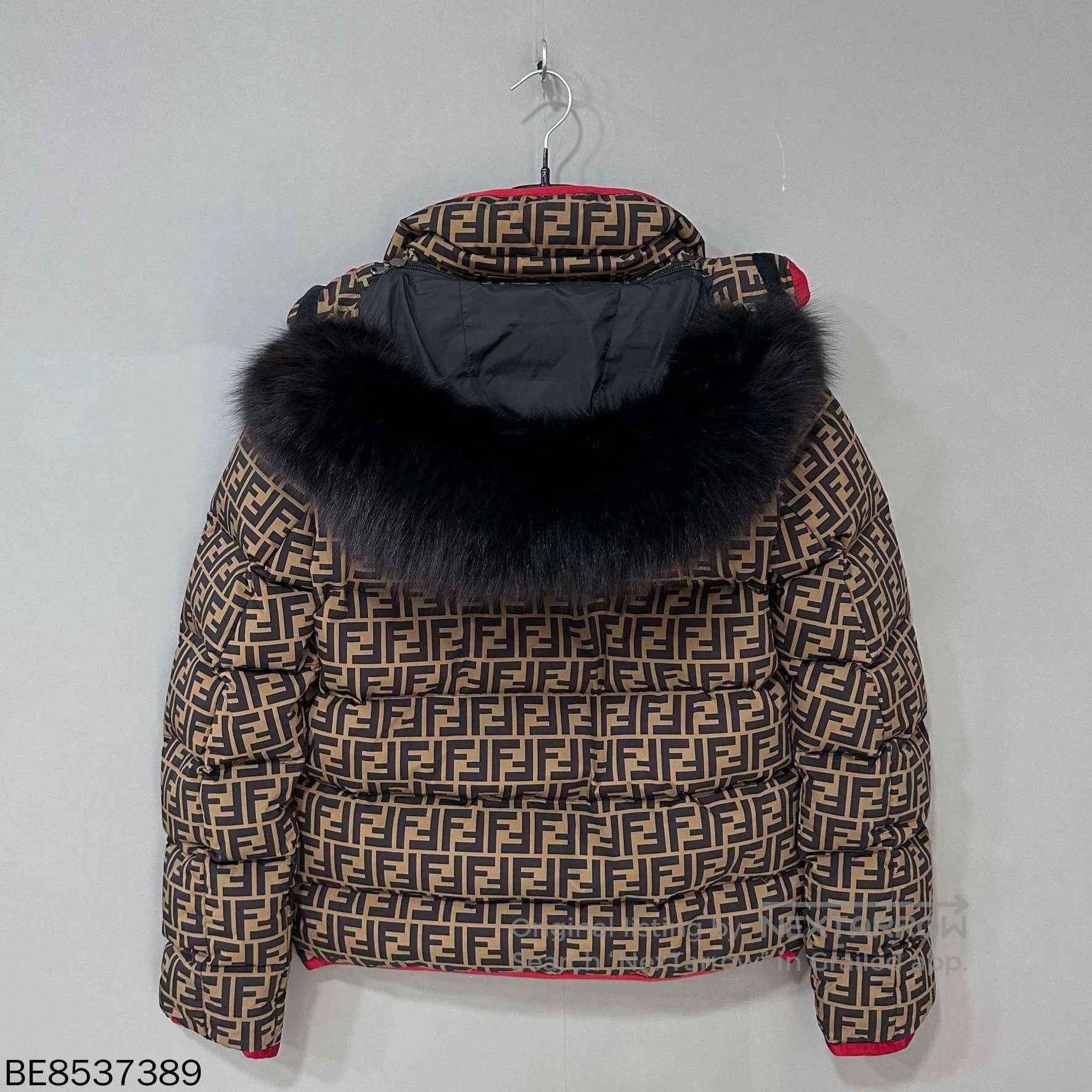 Fendi Fendi Fox Fur Collar FF Print Down Jacket. Size US S / EU 44-46 / 1 - 3 Thumbnail