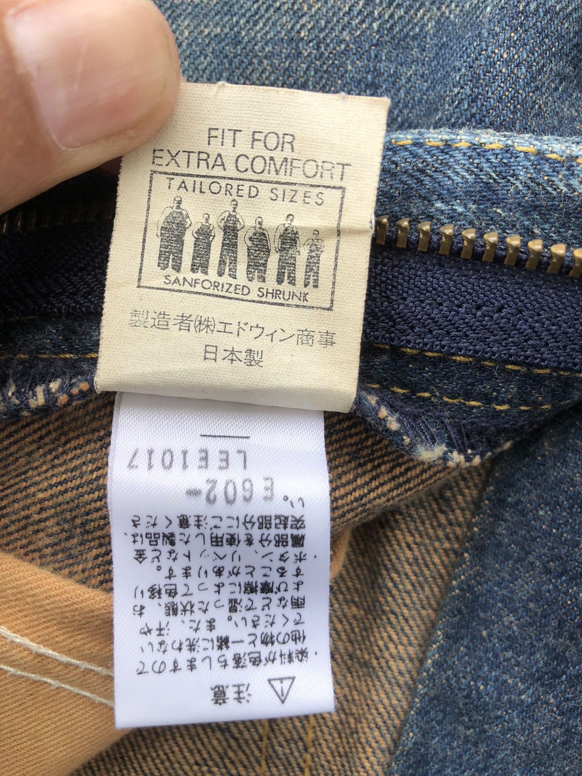 If Six Was Nine Japanese Lee Flared Jeans Distressed Jeans Size US 31 - 17 Thumbnail