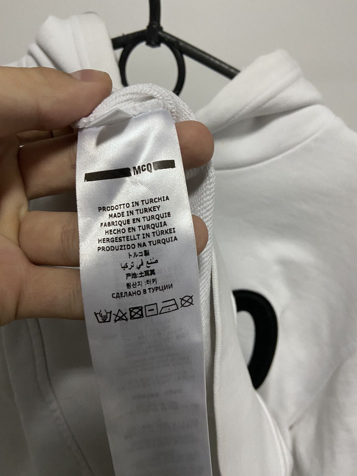 Alexander McQueen × Vintage Alexander McQueen Vintage Hoodie Big Logo MCQ Luxury Size US L / EU 52-54 / 3 - 5 Thumbnail