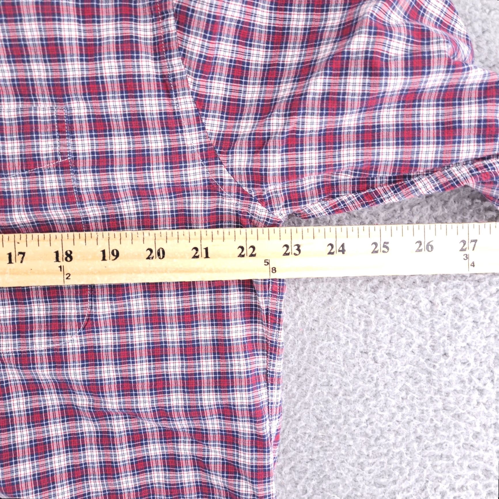 Tommy Hilfiger Tommy Hilfiger Shirt Mens Large Check Red Long Sleeve Button Casual Cotton Size US L / EU 52-54 / 3 - 6 Thumbnail