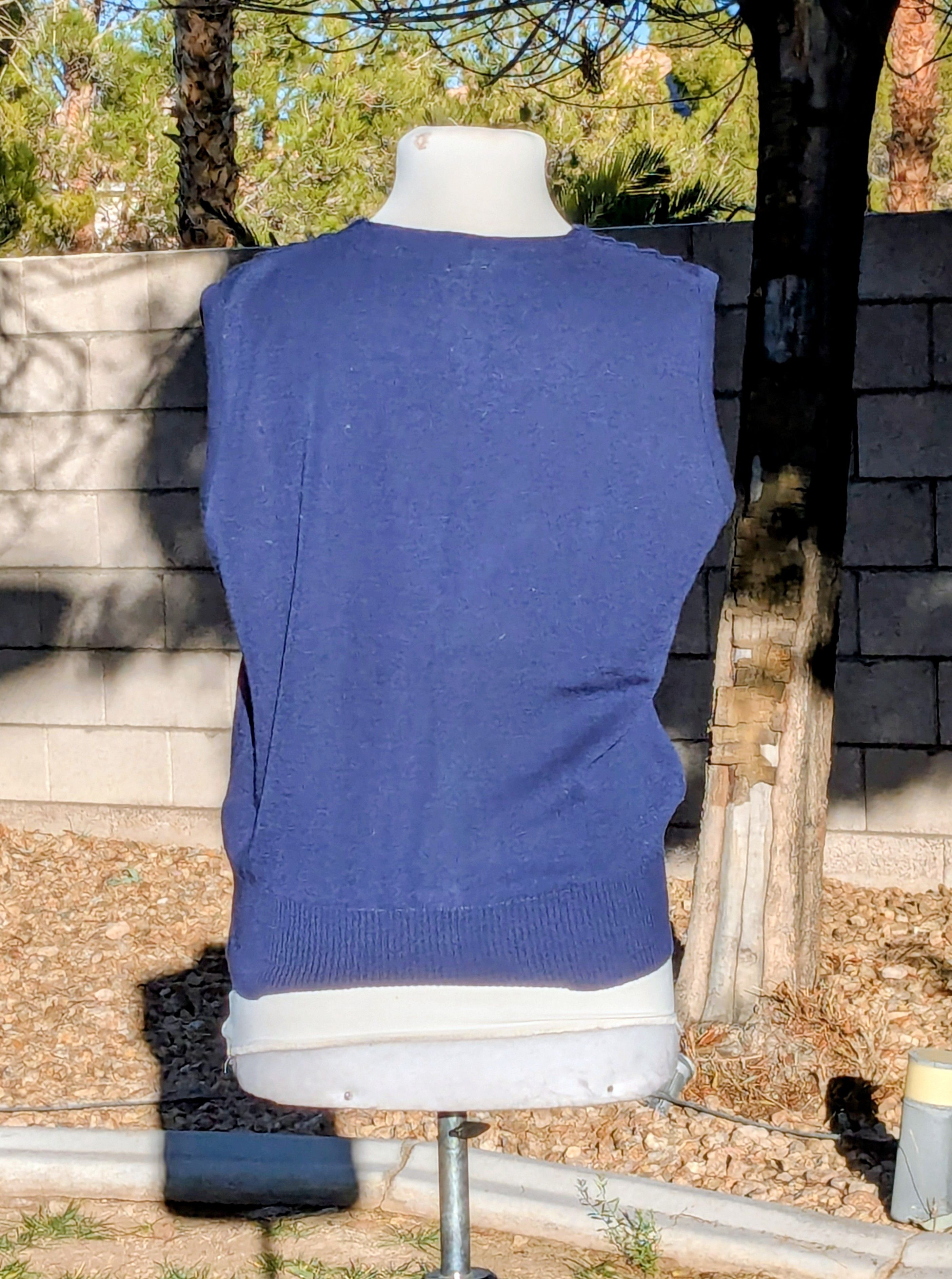 Other Japanese Ridged Marulinne Button Acrylic/Wool Sweater Vest Size M / US 6-8 / IT 42-44 - 4 Thumbnail
