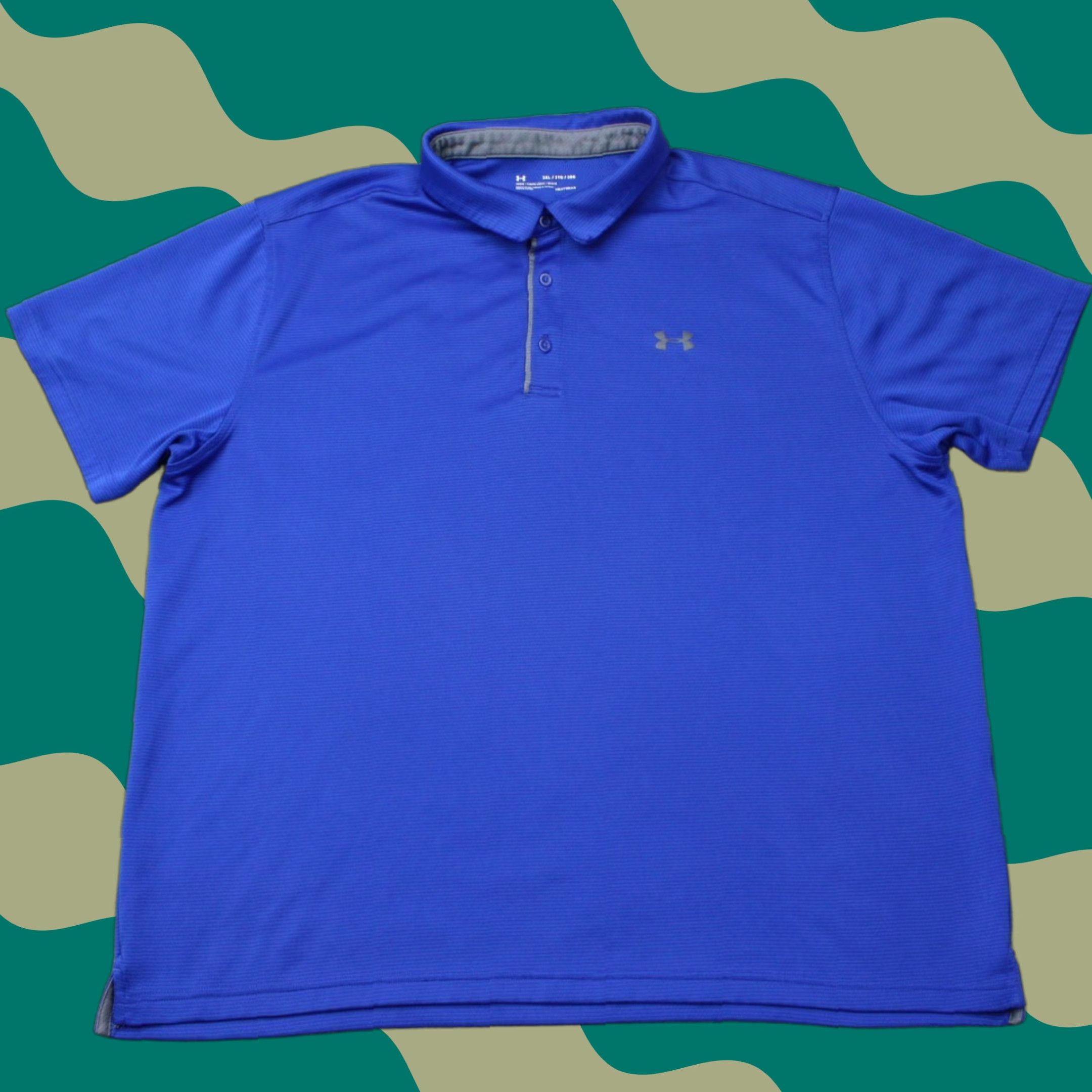 Under Armour Under Armour Polo Shirt Mens 3XL Blue UA Tech Performance HeatGear S/S Polo Shirt Mens 3XL Blue UA Tech Performance HeatGear Loose Fit S/S Size US XXL / EU 58 / 5 - 1 Thumbnail