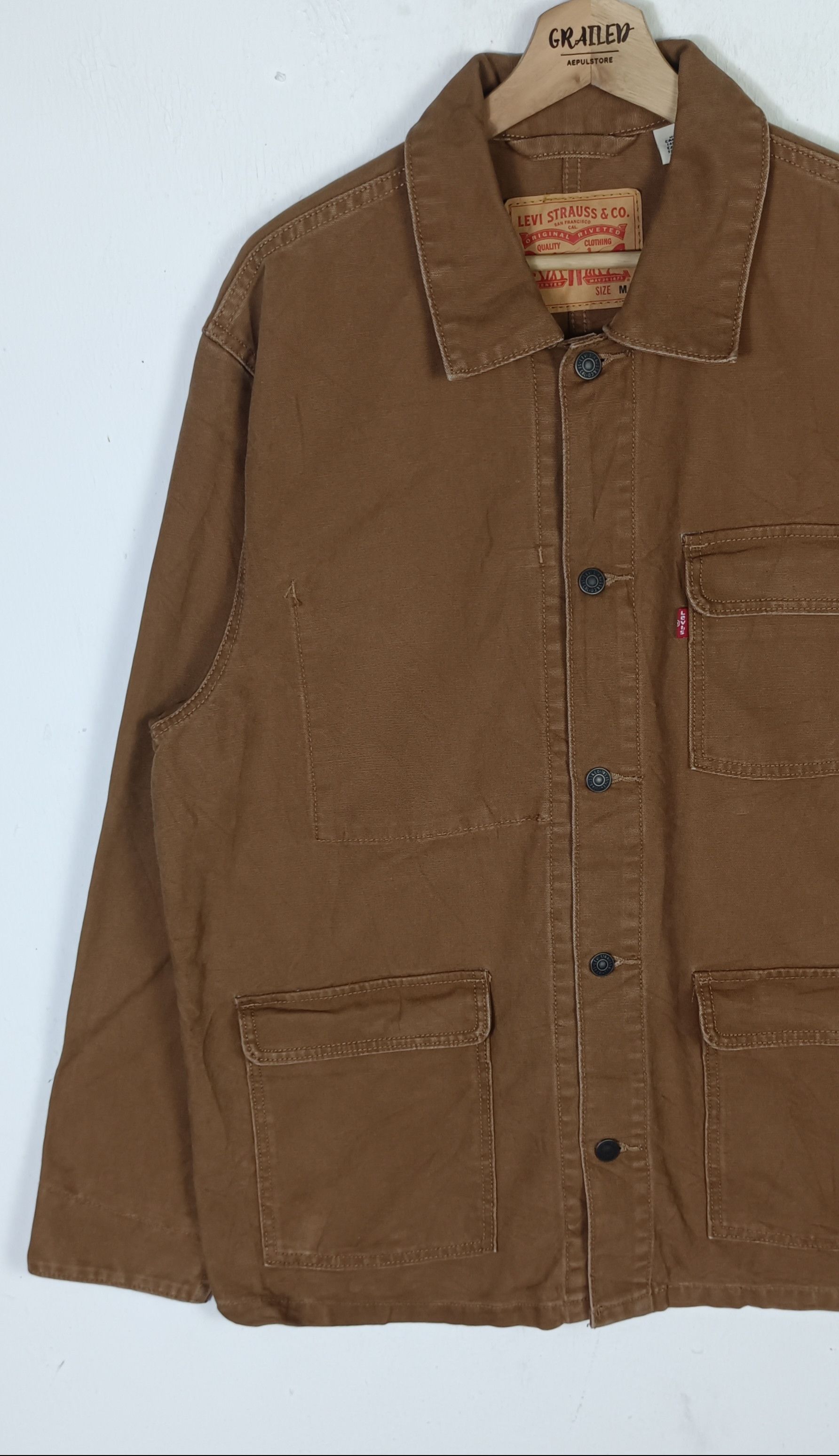 Levi's Levi's Cotton Canvas Trucker Jacket Size US L / EU 52-54 / 3 - 4 Thumbnail