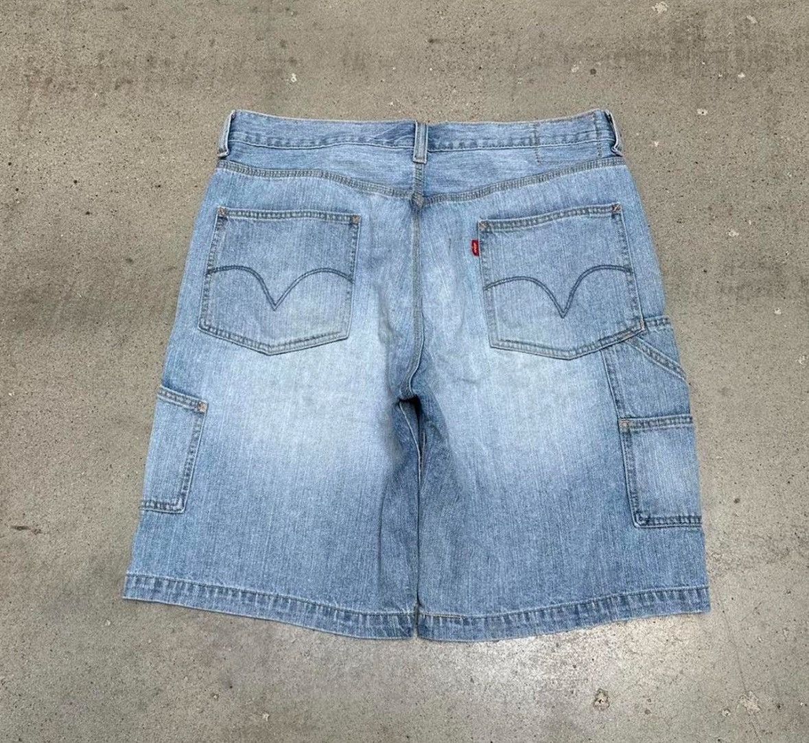 Levi's Vintage Clothing Vintage 90s Levis Carpenter Red Tab Cut Off Denim Shorts Size US 36 / EU 52 - 1 Thumbnail